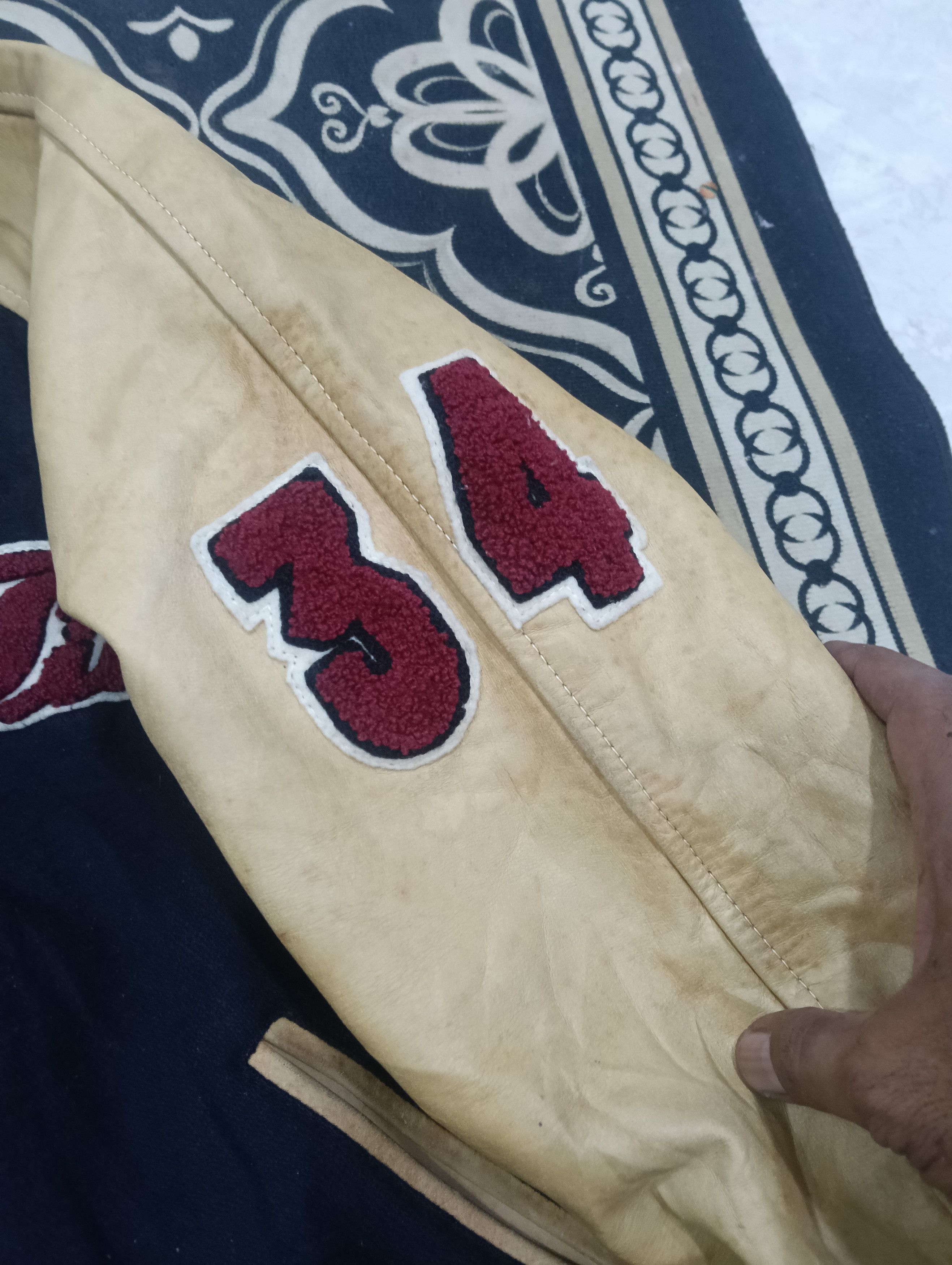 Errolson Hugh Vintage Piko Varsity Jacket Leather Sleeve Size US L / EU 52-54 / 3 - 8 Thumbnail