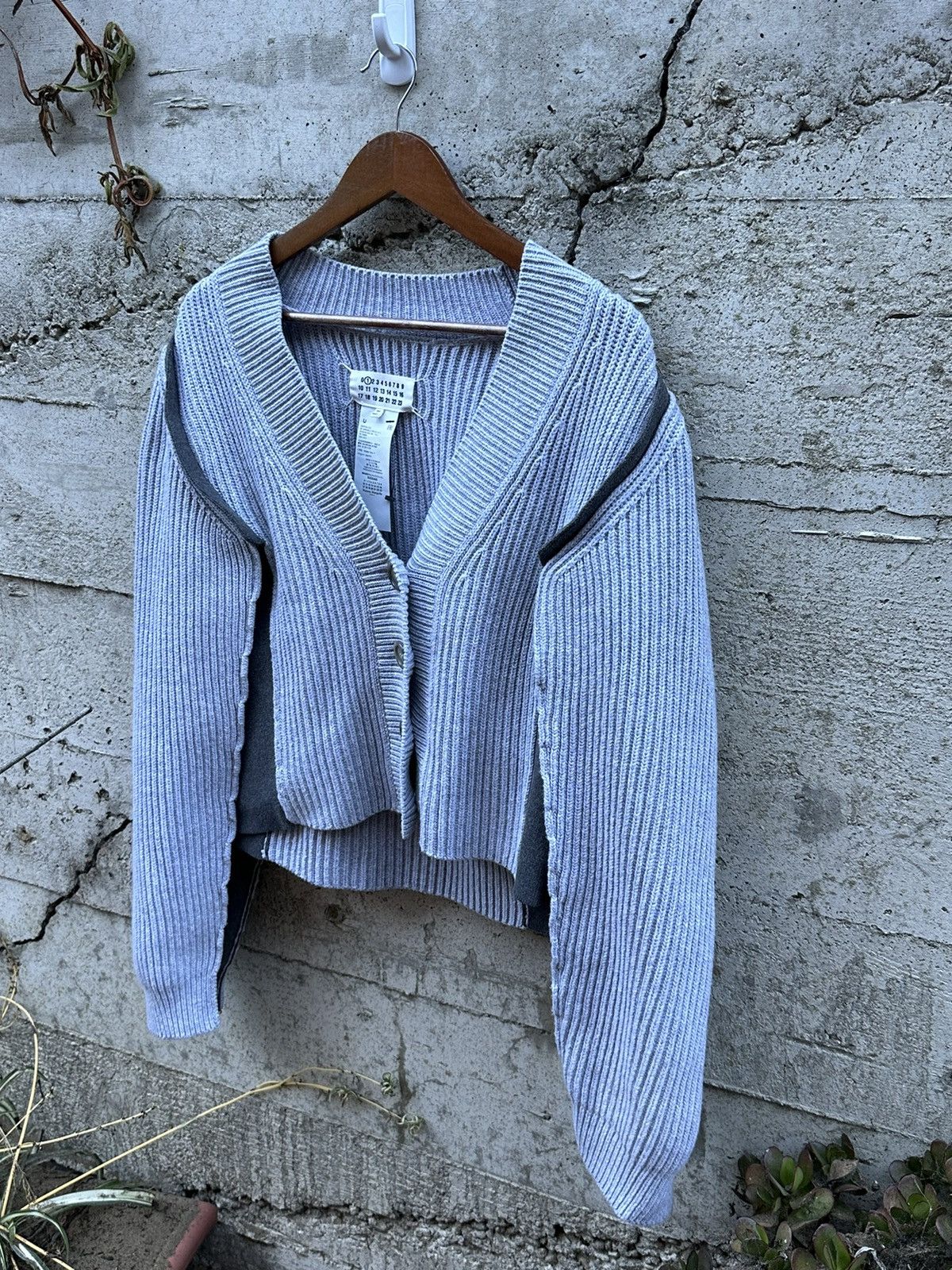 Maison Margiela RARE GRAIL Maison Margiela double panel stitched cardigan Size US M / EU 48-50 / 2 - 2 Thumbnail