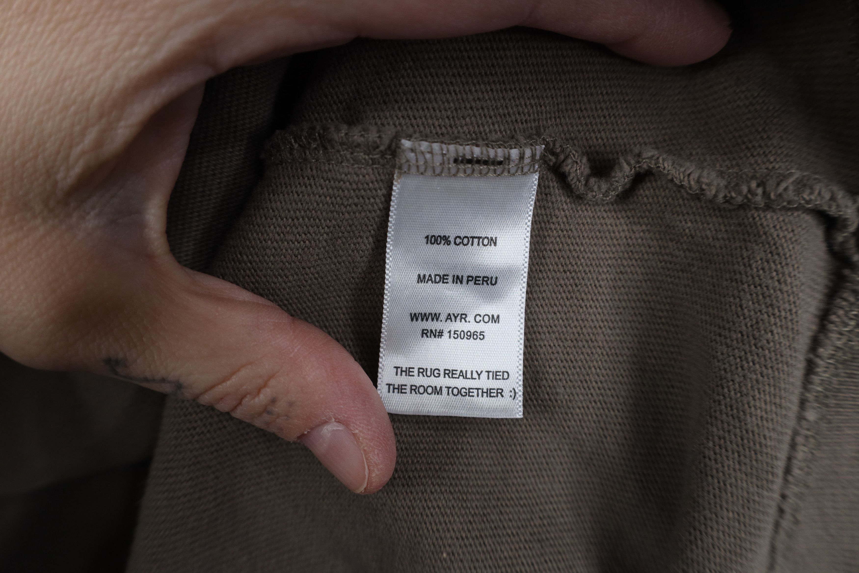 Vintage AYR All Year Round Ribbed Knit Long Sleeve T-Shirt Beige Size US S / EU 44-46 / 1 - 9 Thumbnail