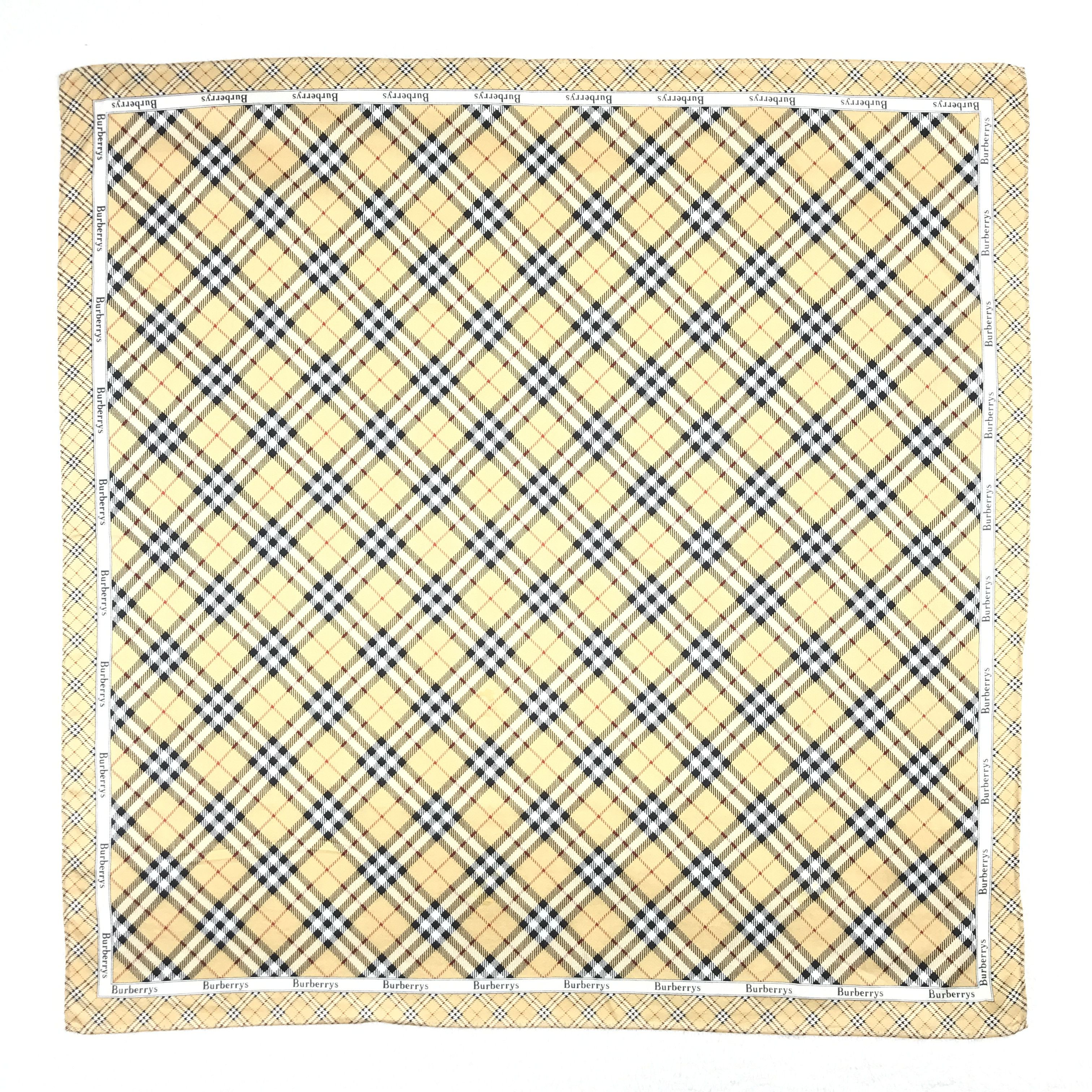 Burberry × Vintage Vintage Burberry Nova Check Bandana Neckerchief Handkerchief Size ONE SIZE - 1 Thumbnail