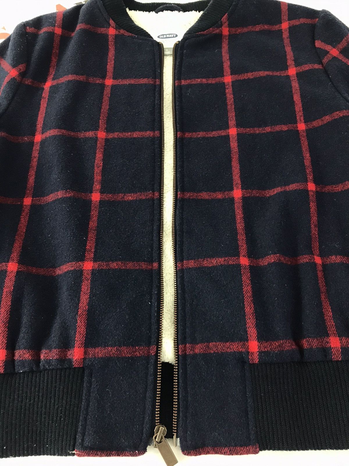 Old Navy Vintage Old Navy Bomber Jacket Design Striped Zipper Size US L / EU 52-54 / 3 - 6 Thumbnail