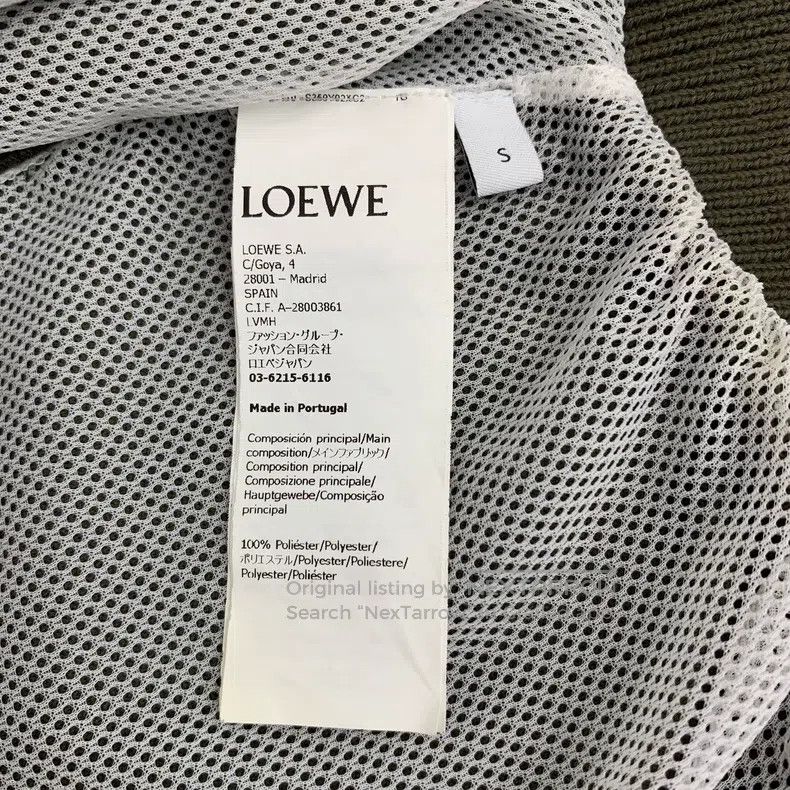 Loewe Loewe Dark Green Logo Embroidered Stand Collar Zip Long Sl Size S / US 4 / IT 40 - 6 Thumbnail