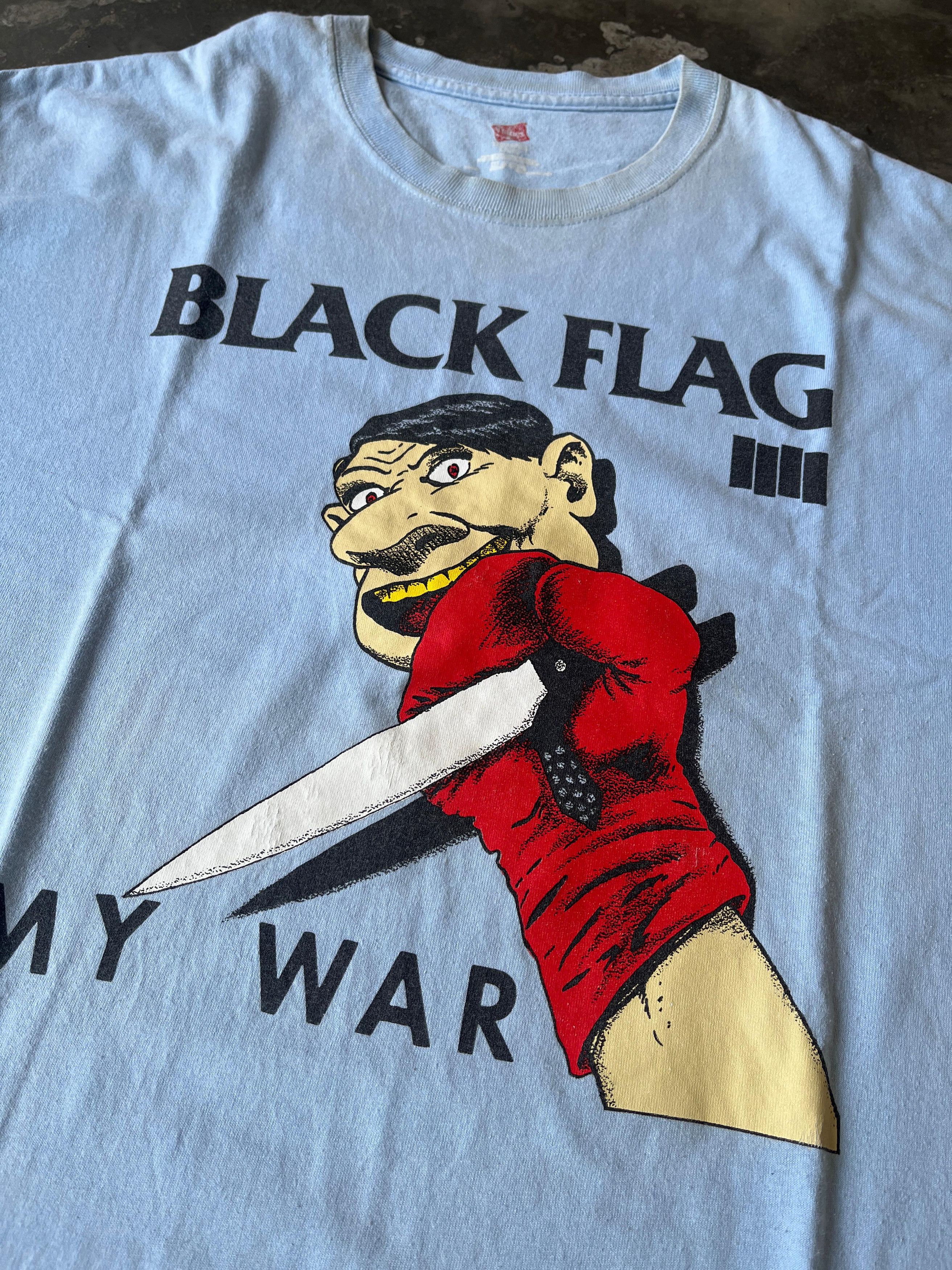 Vintage Y2K Black Flag "my war" band tees Size US L / EU 52-54 / 3 - 2 Thumbnail