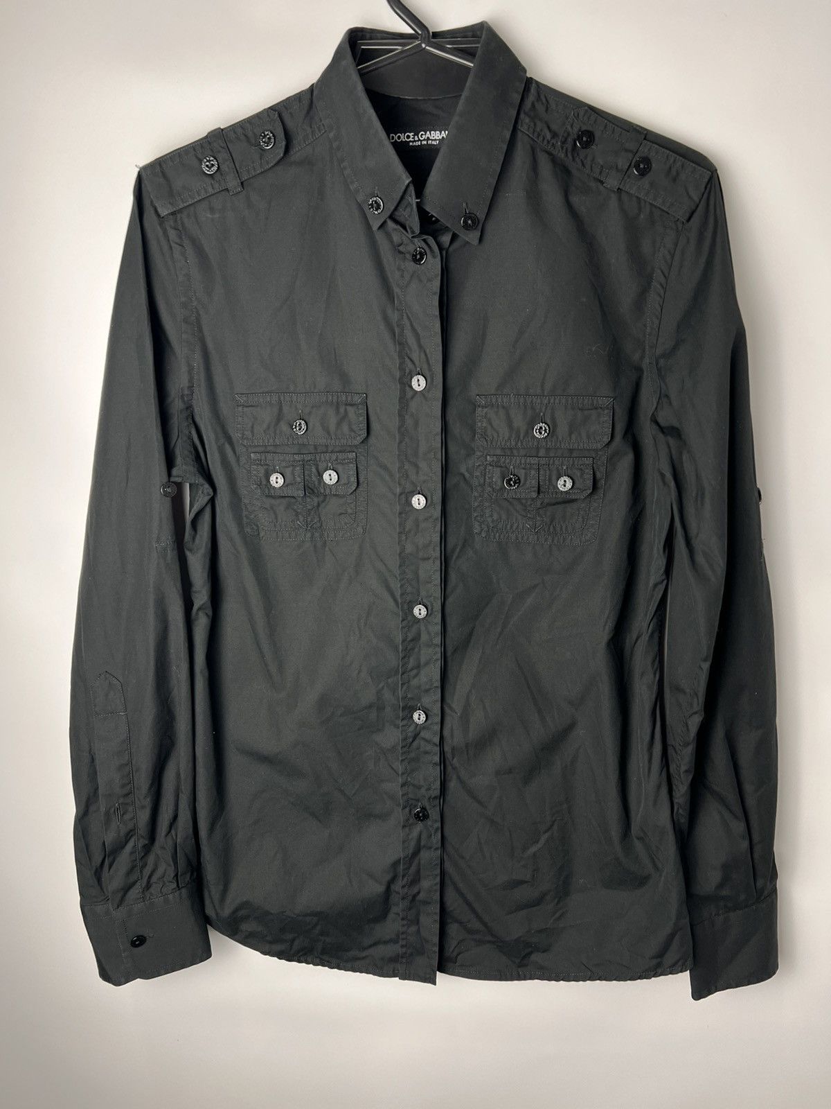 Vintage streetwear y2k Luxury Dolce Gabbana Pockets Shirt