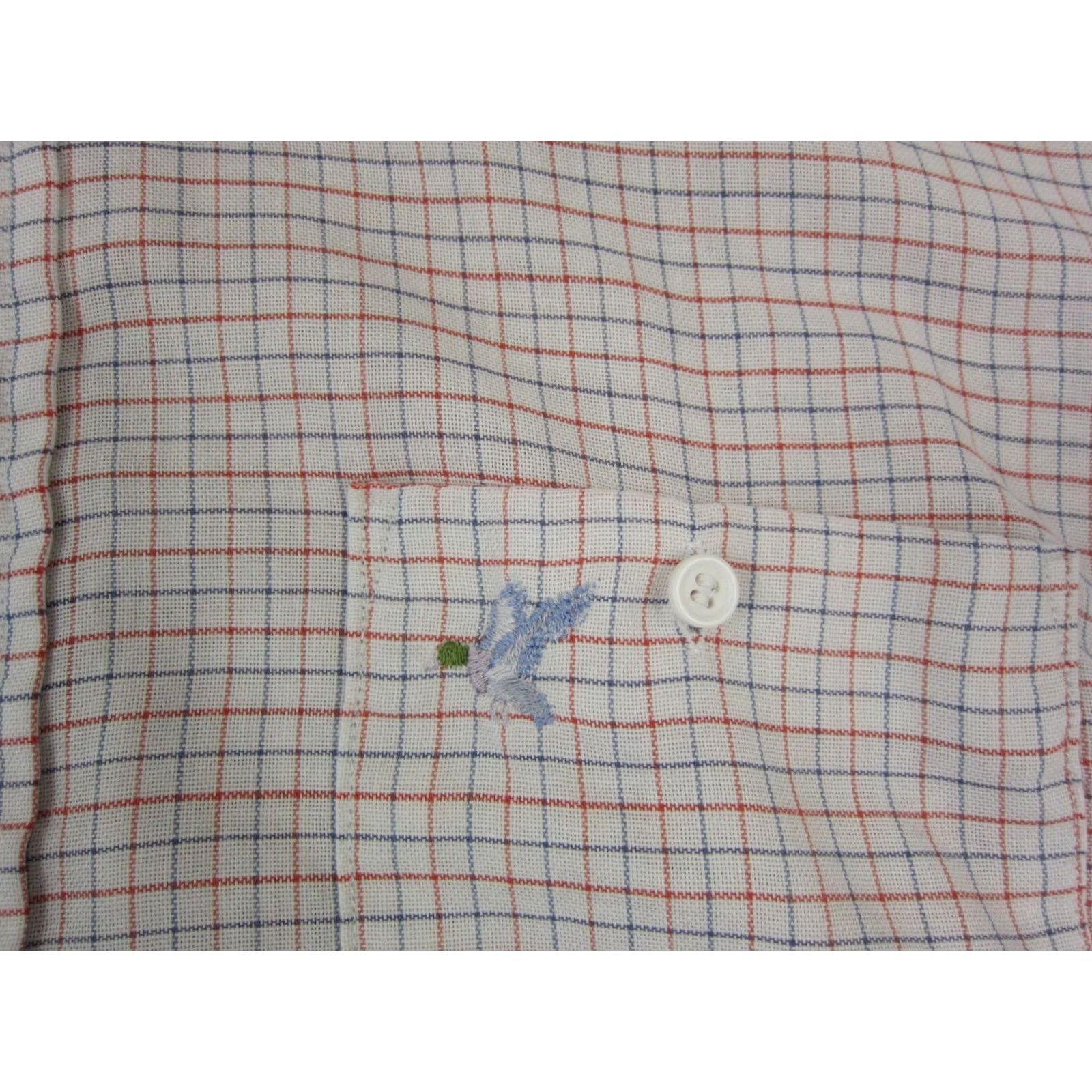 Vintage VINTAGE Hampton Shirt Mens XL White Red Button Up Made in USA 70s Raintree Southern Shirt Mens XL White Red Button-Up 80s 90s Classic Outdoor Casual Size US XL / EU 56 / 4 - 3 Thumbnail