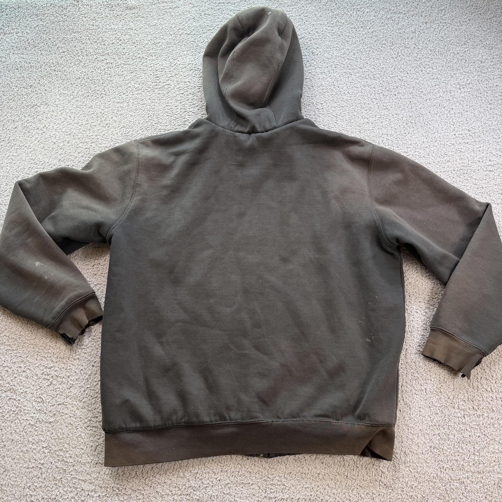 Carhartt Carhartt Sherpa Lined Zip Hoodie Brown Faded Work Jacket L Size US L / EU 52-54 / 3 - 2 Thumbnail