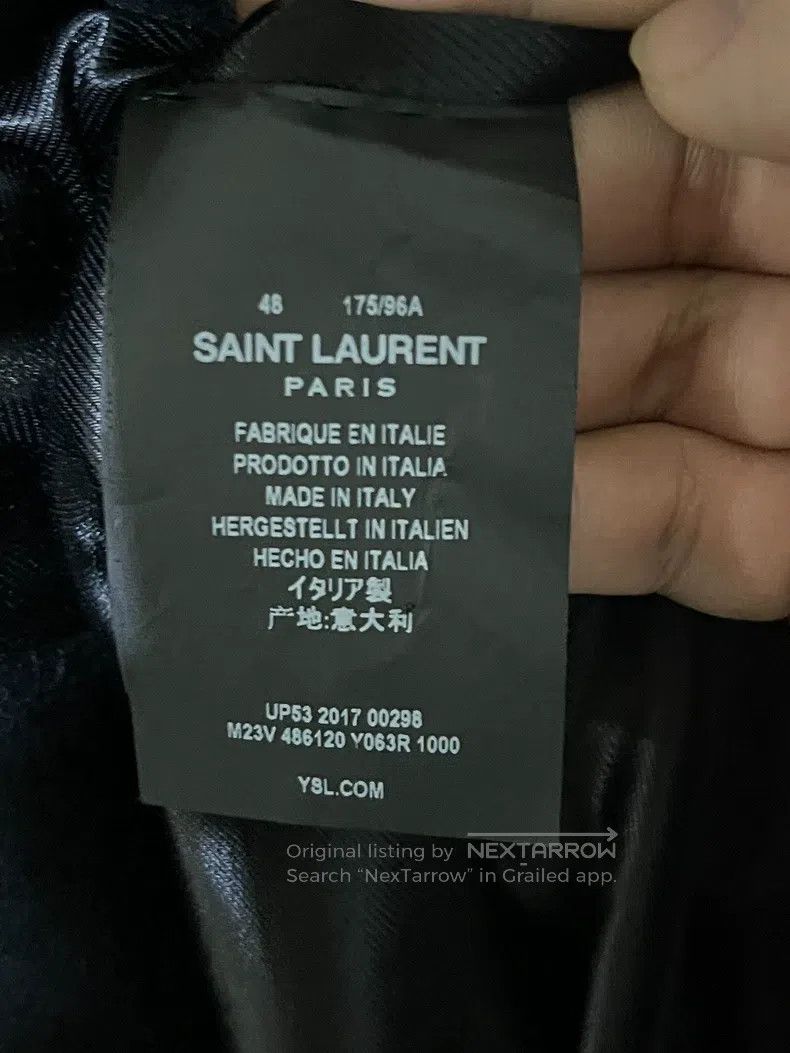 Saint Laurent Paris Saint Laurent Paris Double-Row Gold Button Navy Anchor Coa Size US M / EU 48-50 / 2 - 5 Thumbnail