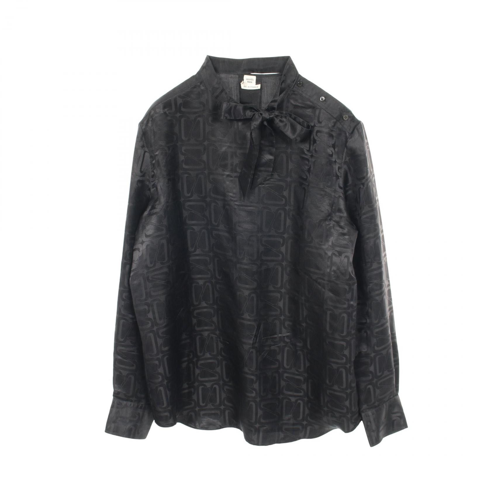 Hermes Hermes Hermes Silk Blouse Textile Tops DUTY FREE for USA Size ONE SIZE - 1 Thumbnail