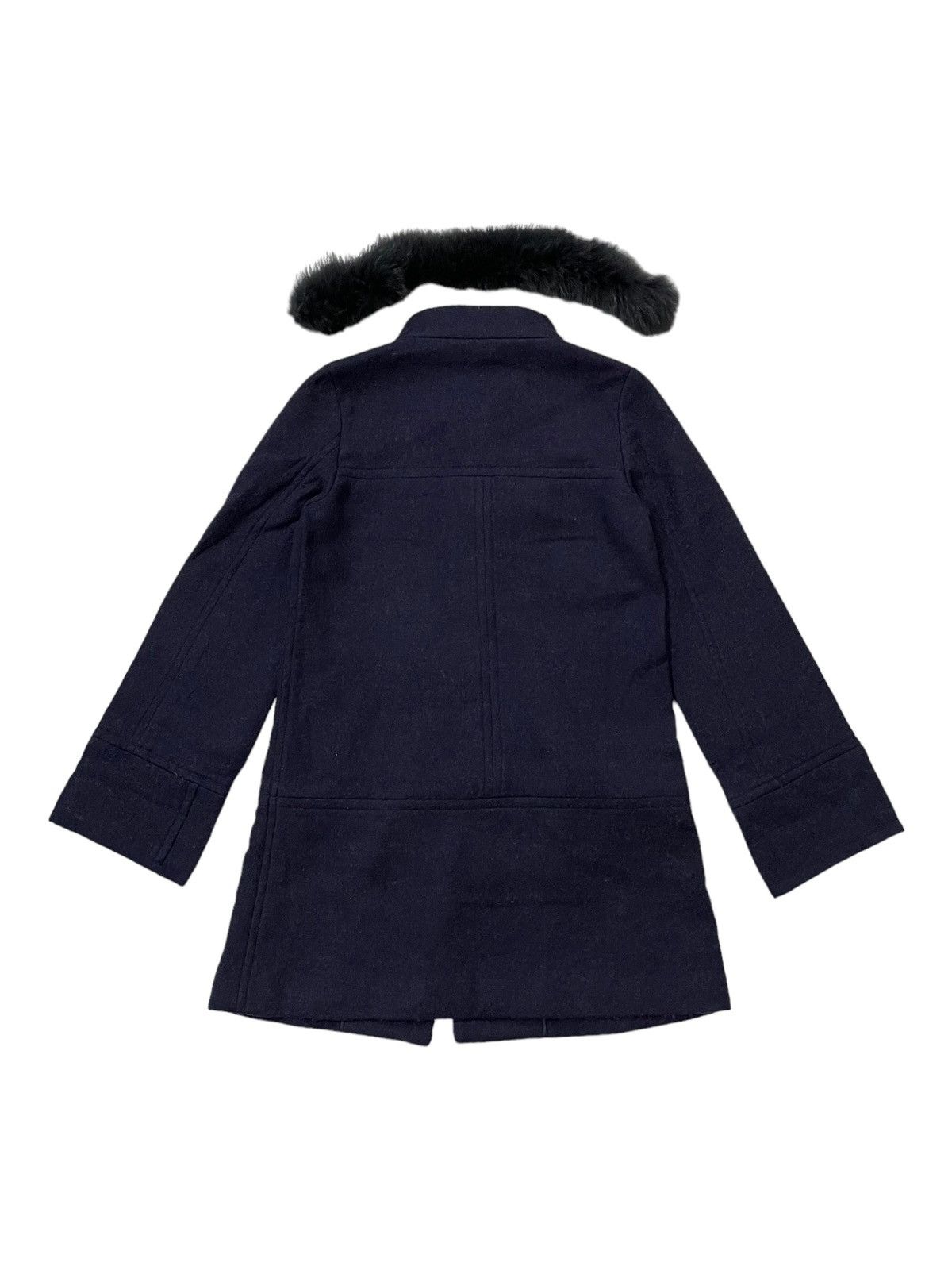 Japanese Brand Gabardine K.T Faux Wool Fox Fur Bondage Punk Jacket Size US S / EU 44-46 / 1 - 2 Thumbnail