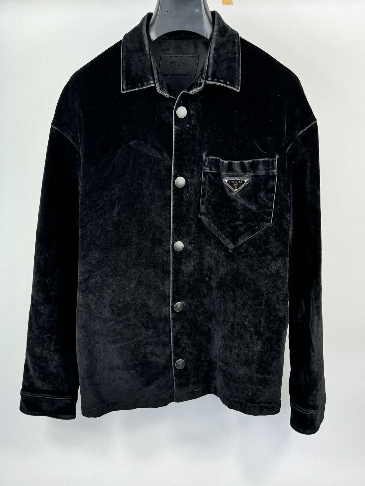 Prada PRADA VELVET SHIRT Size US M / EU 48-50 / 2 - 1 Thumbnail