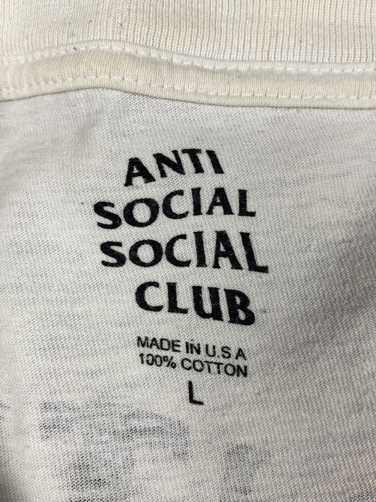 Anti Social Social Club Vintage Anti Social Social Club Big Logo Tee T Shirt Size US L / EU 52-54 / 3 - 10 Thumbnail