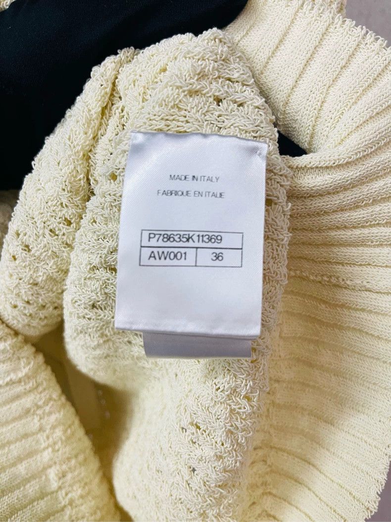 Chanel Chanel 25C milky white ruffle knitwear jacket 2504-Nextarro Size XS / US 0-2 / IT 36-38 - 5 Thumbnail