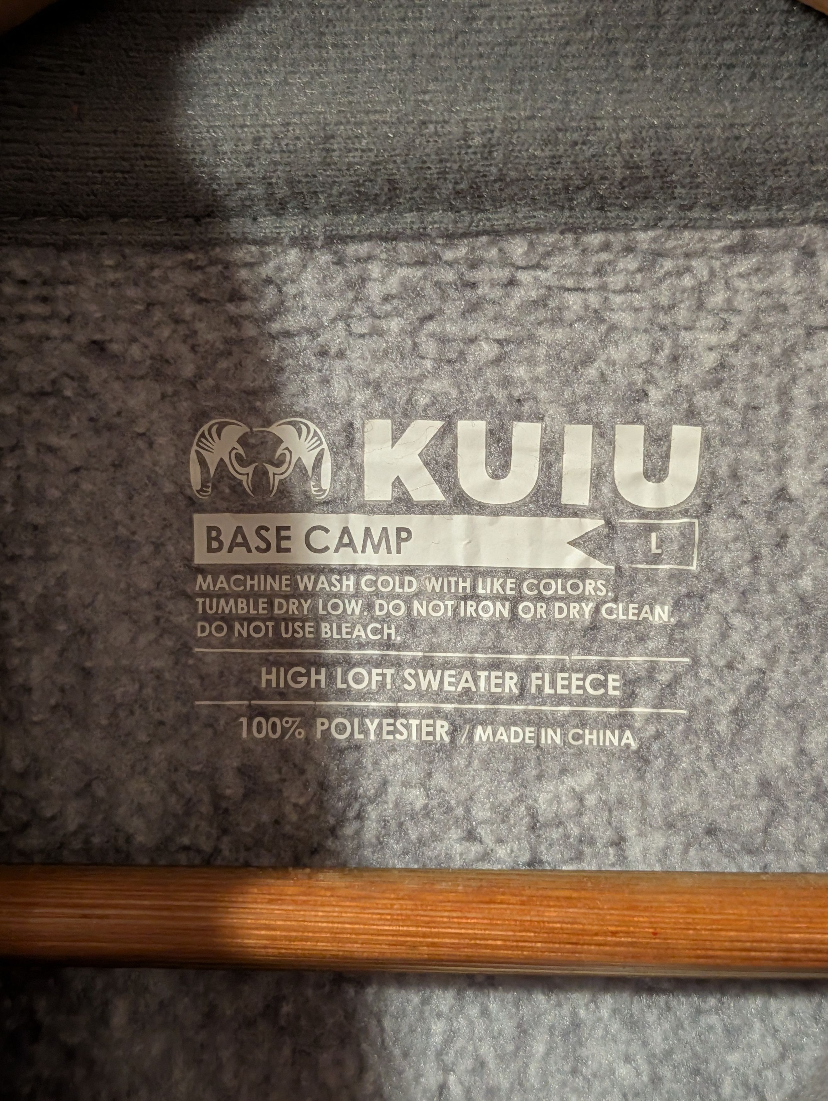 Other Kuiu Base Camp Sweater High Loft Fleece 1/4 Zip Hunting Size L / US 10 / IT 46 - 3 Thumbnail