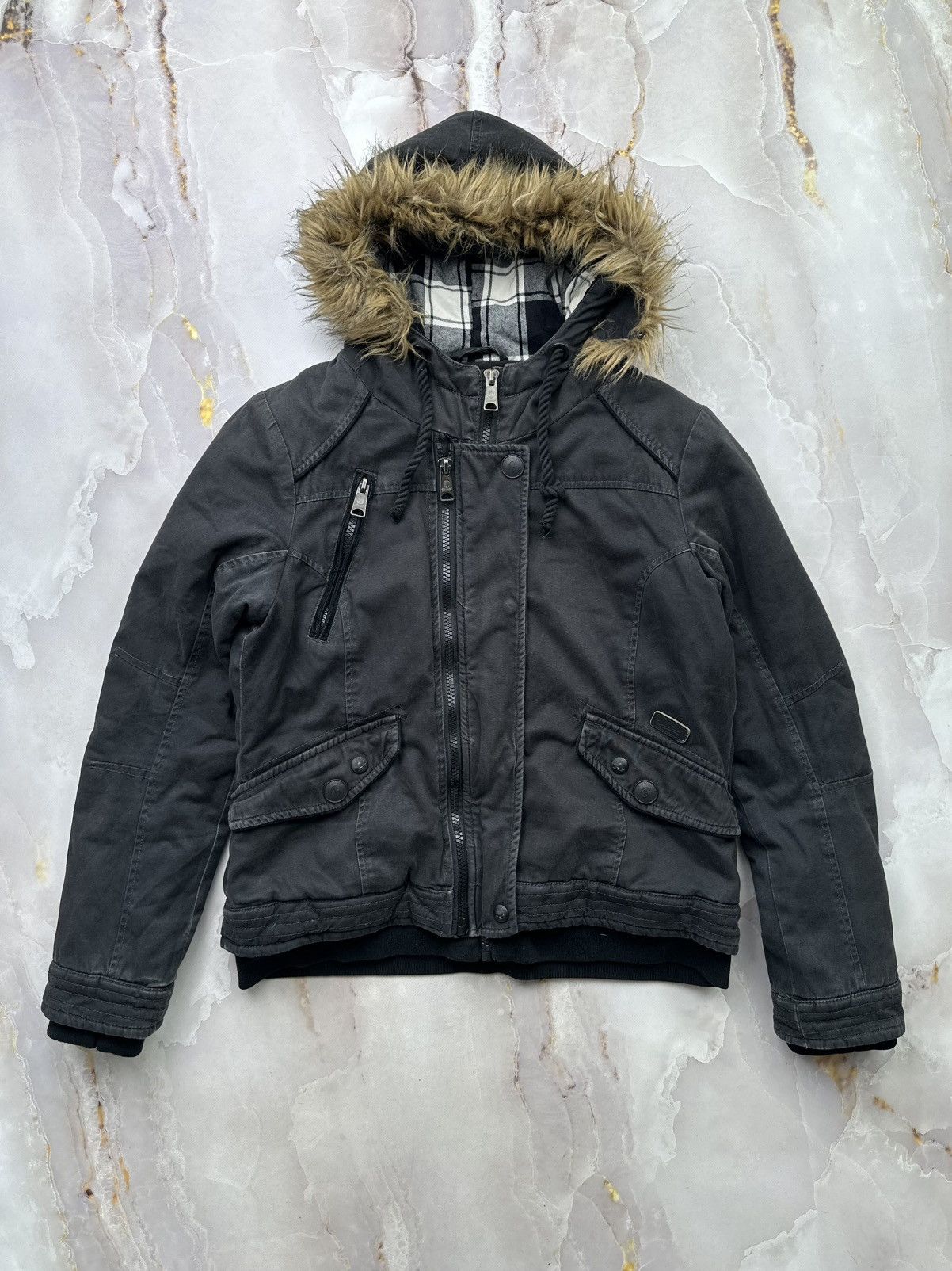 Japanese Brand Vintage Jacket With Hood Size XL / US 12-14 / IT 48-50 - 1 Thumbnail