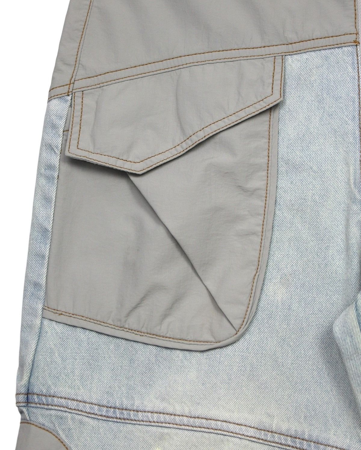 Japanese Brand FW2023 THE BEUTER BURN CHARCOAL BAGGY JEANS Size US 30 / EU 46 - 8 Thumbnail