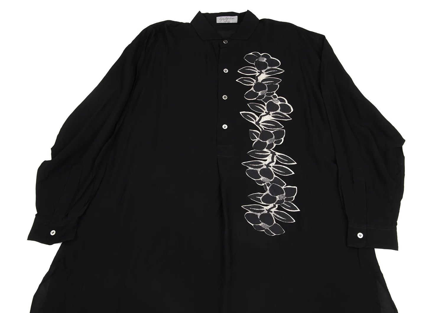 Yohji Yamamoto Yohji Yamamoto Floral Print Long Shirt Size US M / EU 48-50 / 2 - 2 Thumbnail