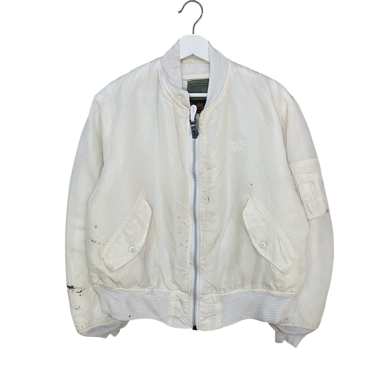 Alpha Industries ⚡️ALPHA INDUSTRIES SPLATERRED TYPE MA-1 FLYERS BOMBER JACKET Size US L / EU 52-54 / 3 - 1 Thumbnail