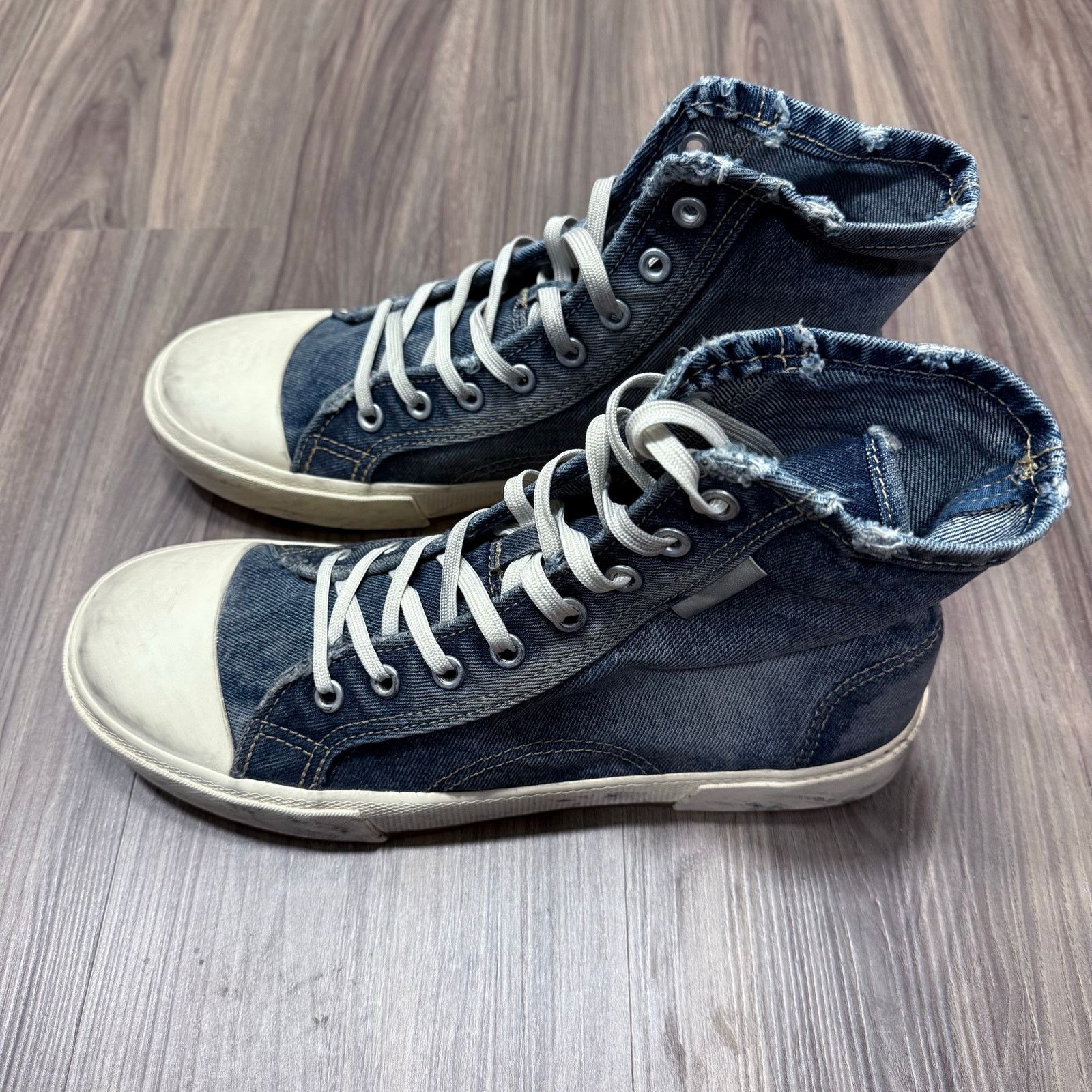 Balenciaga NWB Balenciaga Paris mid 90's Denim High Top Sneaker | EU44 Size US 11 / EU 44 - 3 Thumbnail