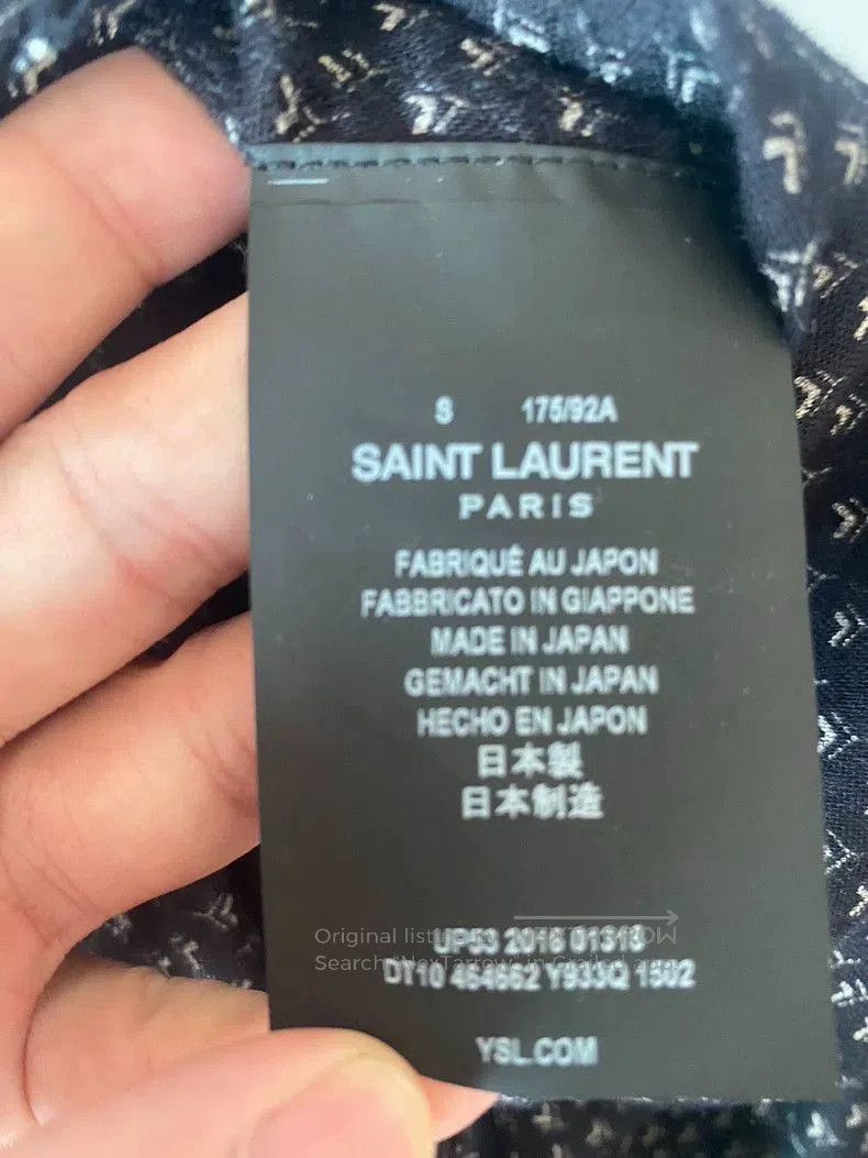 Other Saint Laurent SLP Small Logo Print Shirt. Size US S / EU 44-46 / 1 - 3 Thumbnail
