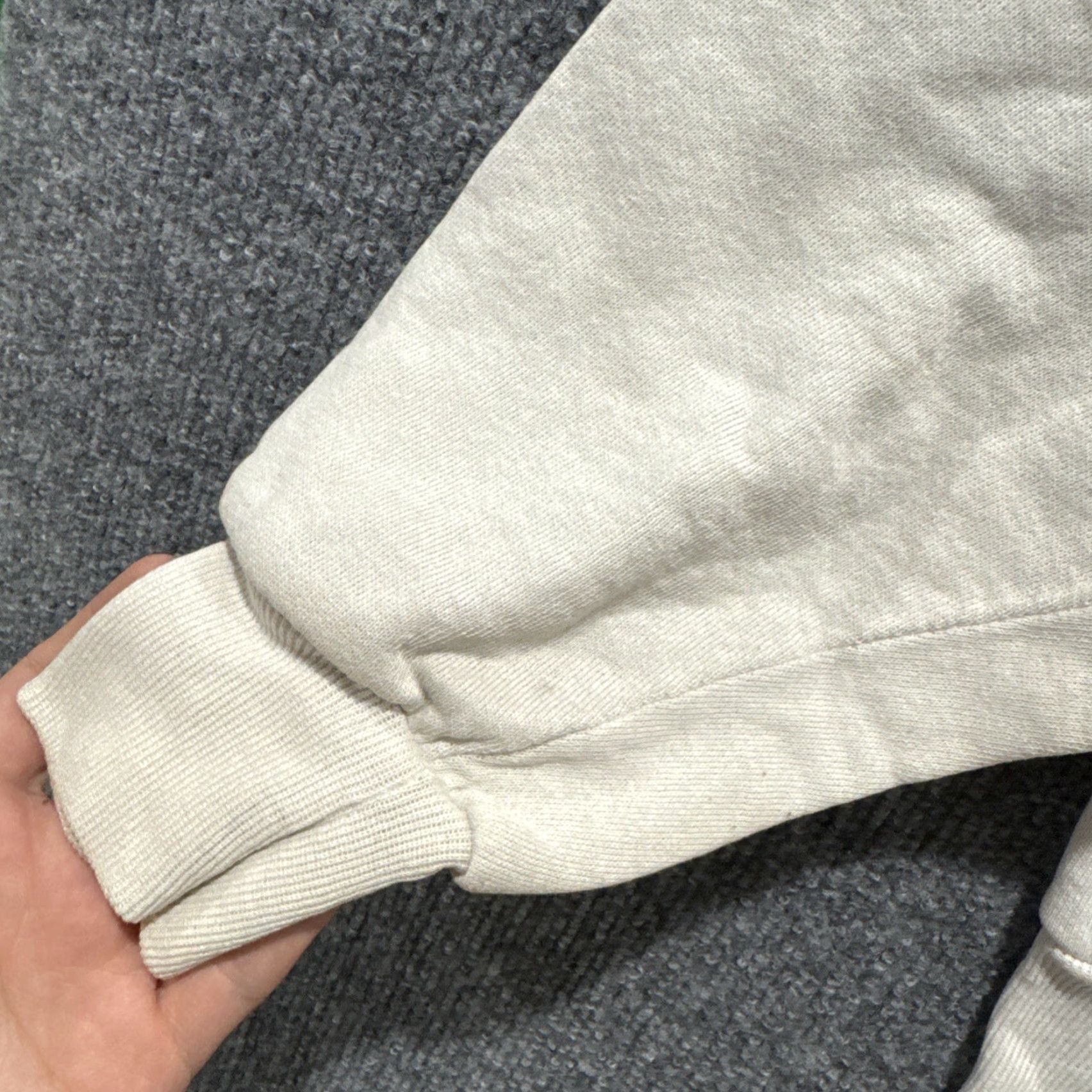 Jerzees VINTAGE 90s JERZEES Sweatshirt Unisex Adults XL White Stained Crewneck HTF Size ONE SIZE - 5 Thumbnail