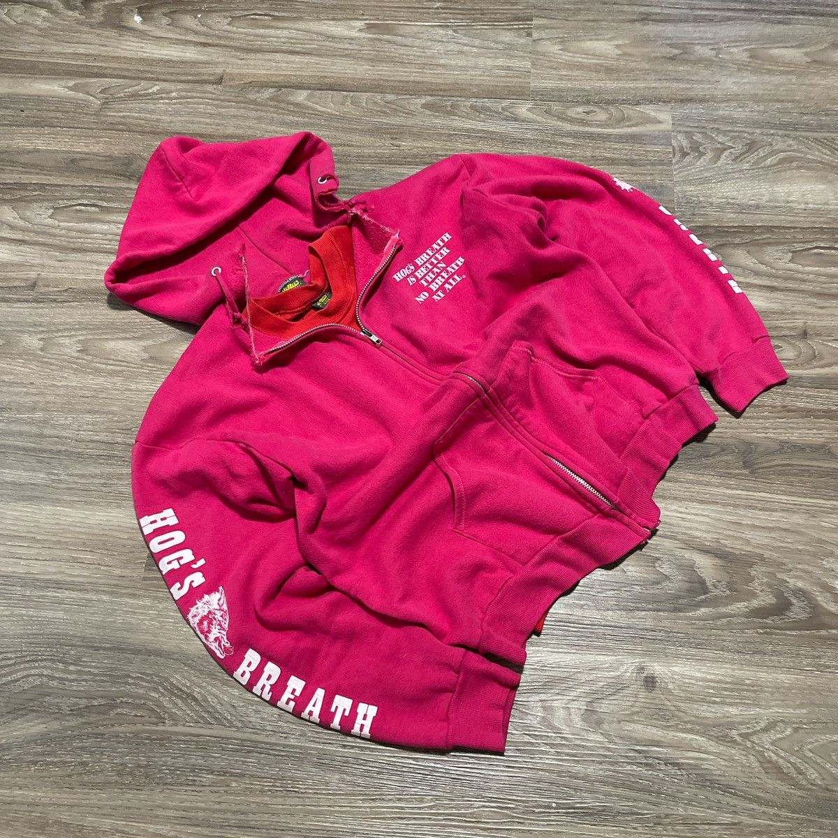 Japanese Brand × Jerzees × Vintage Vintage 80’s Jerzees Screen Print Hoodie Size L / US 10 / IT 46 - 1 Thumbnail