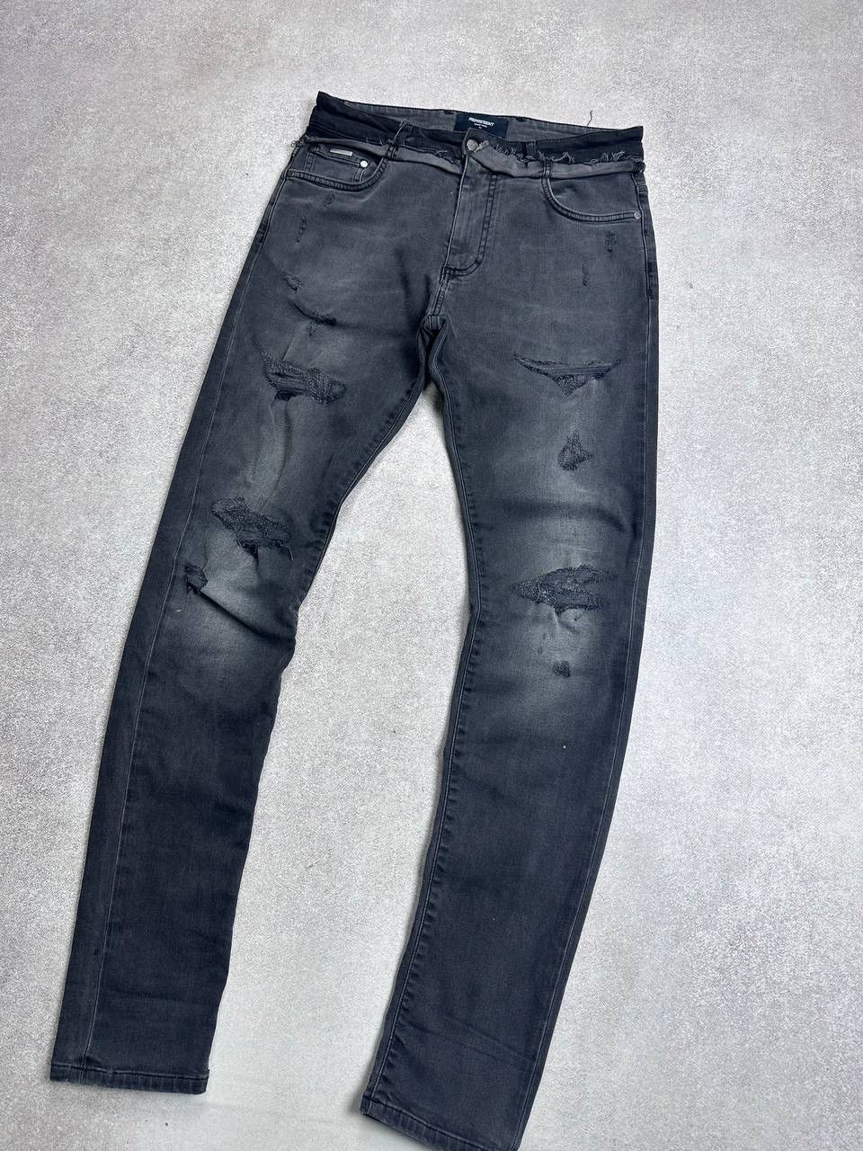 Represent Clo. Represent Slim Fit Distressed Jeans Y2K 32 Size US 32 / EU 48 - 2 Thumbnail