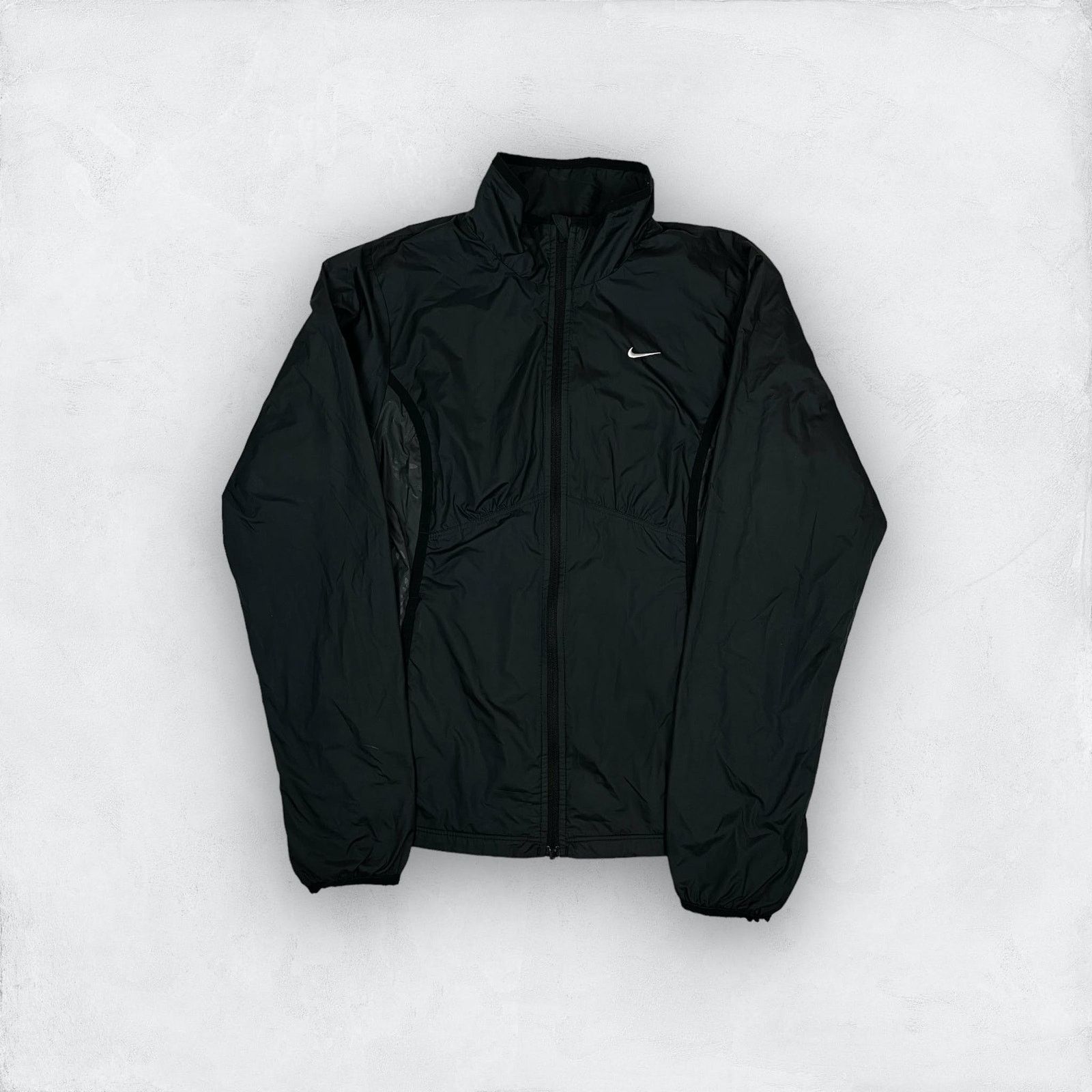 Nike × Vintage Nike Women's Black Long Sleeve Full Zip Windbreaker Jacket S Size S / US 4 / IT 40 - 1 Thumbnail