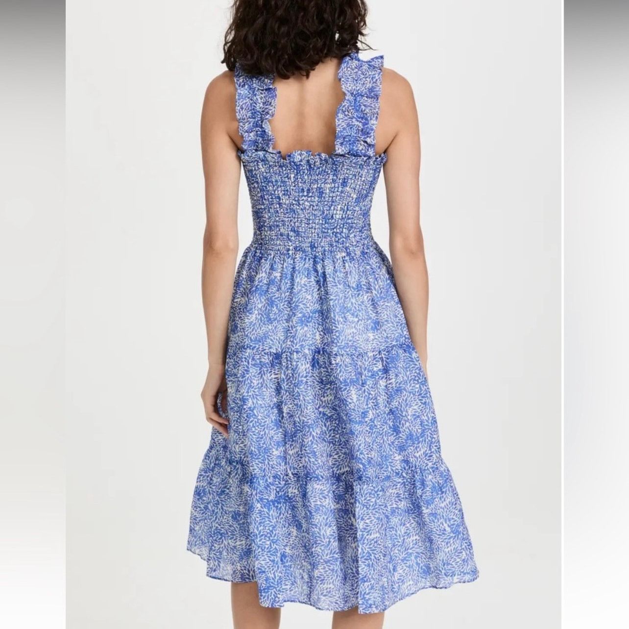Amanda Uprichard Amanda Uprichard Adelene Midi Dress in Chalet Size S blue Size S / US 4 / IT 40 - 3 Thumbnail