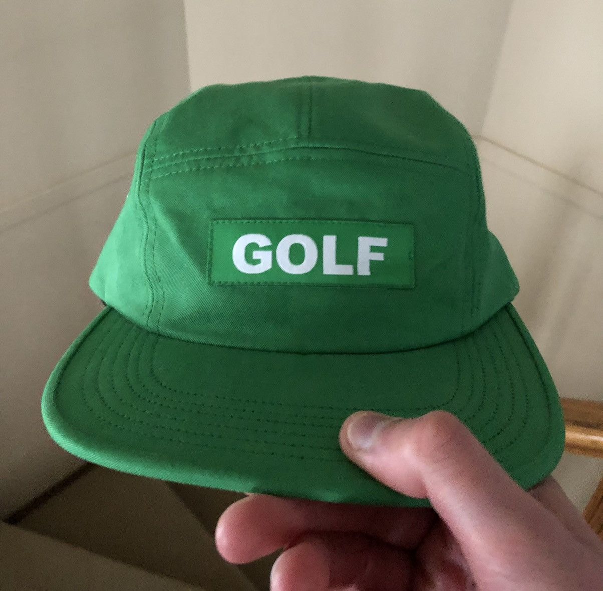 Golf Wang × Tyler The Creator Golf Wang Kelly Green Camp Hat 2016 | Grailed