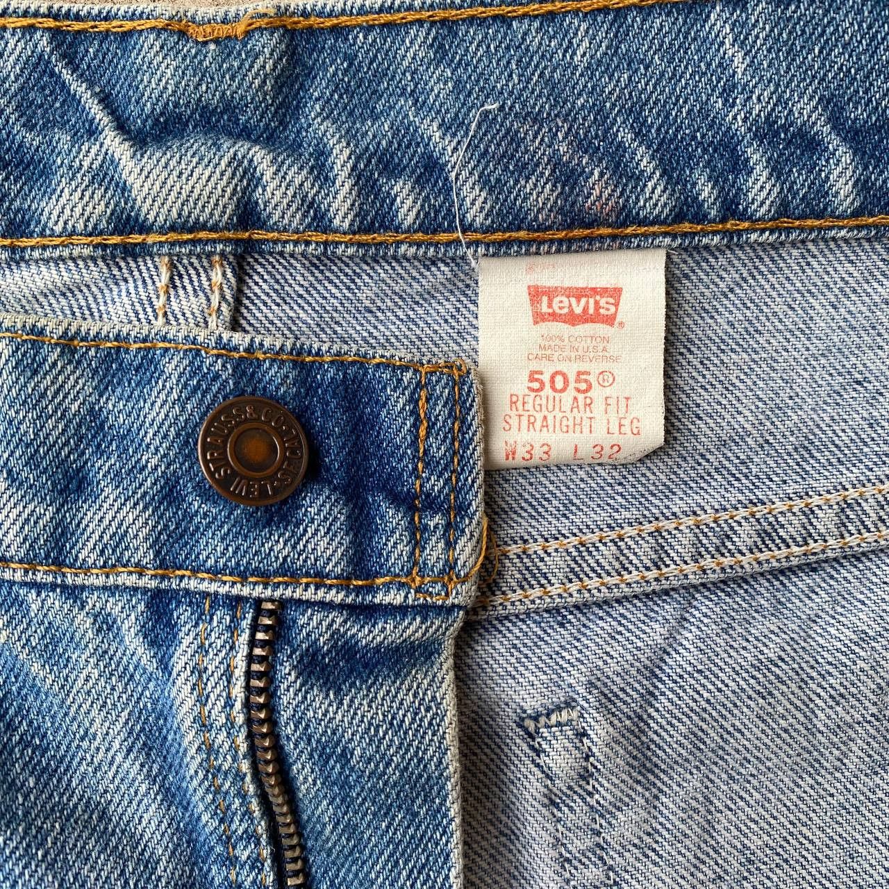 Levi's Vintage Clothing W32X31.5 VTG 1994 LEVIS 505 ORANGE TAG DIRTY JEAN Size US 32 / EU 48 - 6 Thumbnail