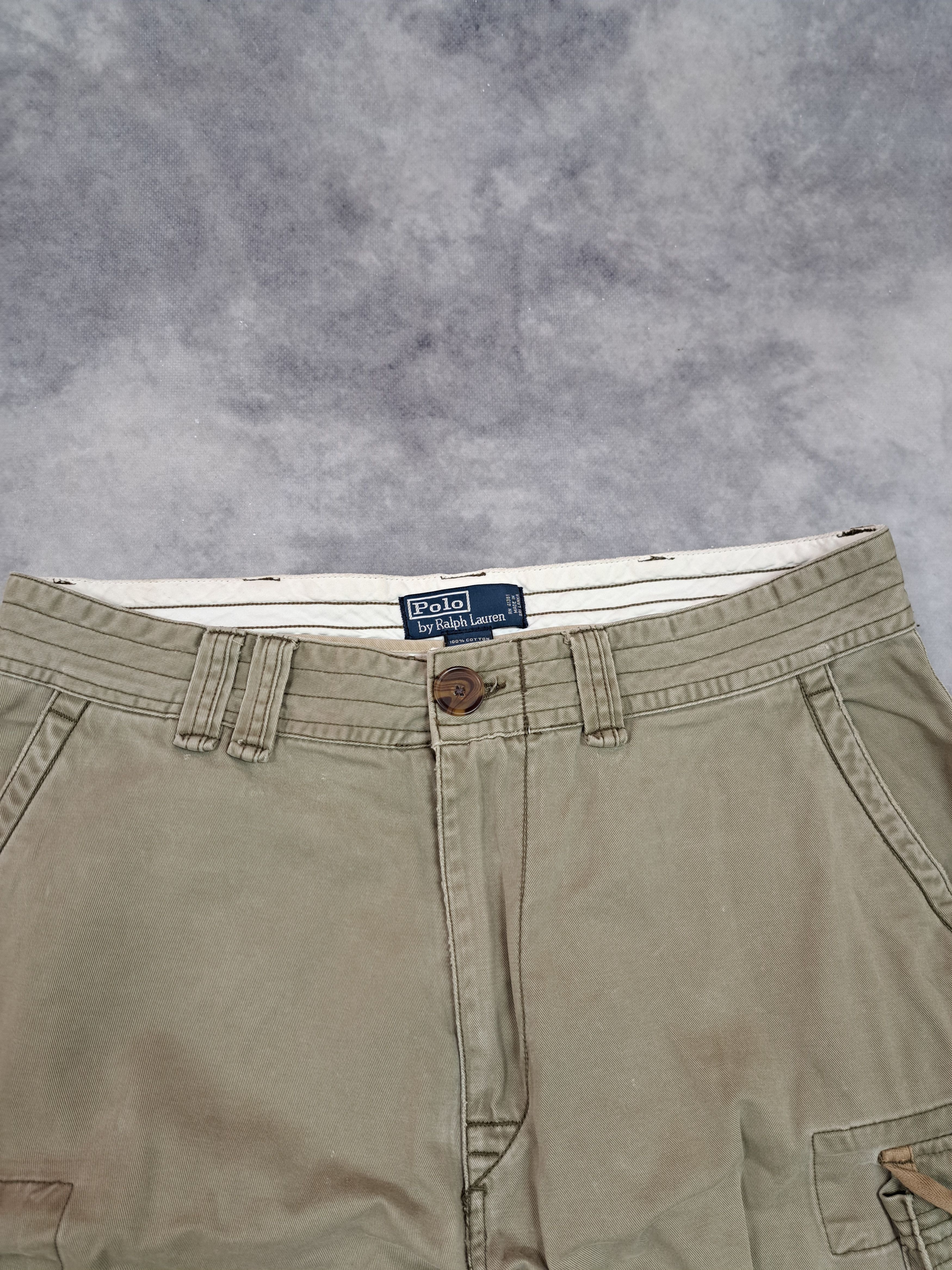 Polo Ralph Lauren Vintage 90s Polo Ralph Lauren Utility Cargo Pants Khaki Size US 34 / EU 50 - 2 Thumbnail