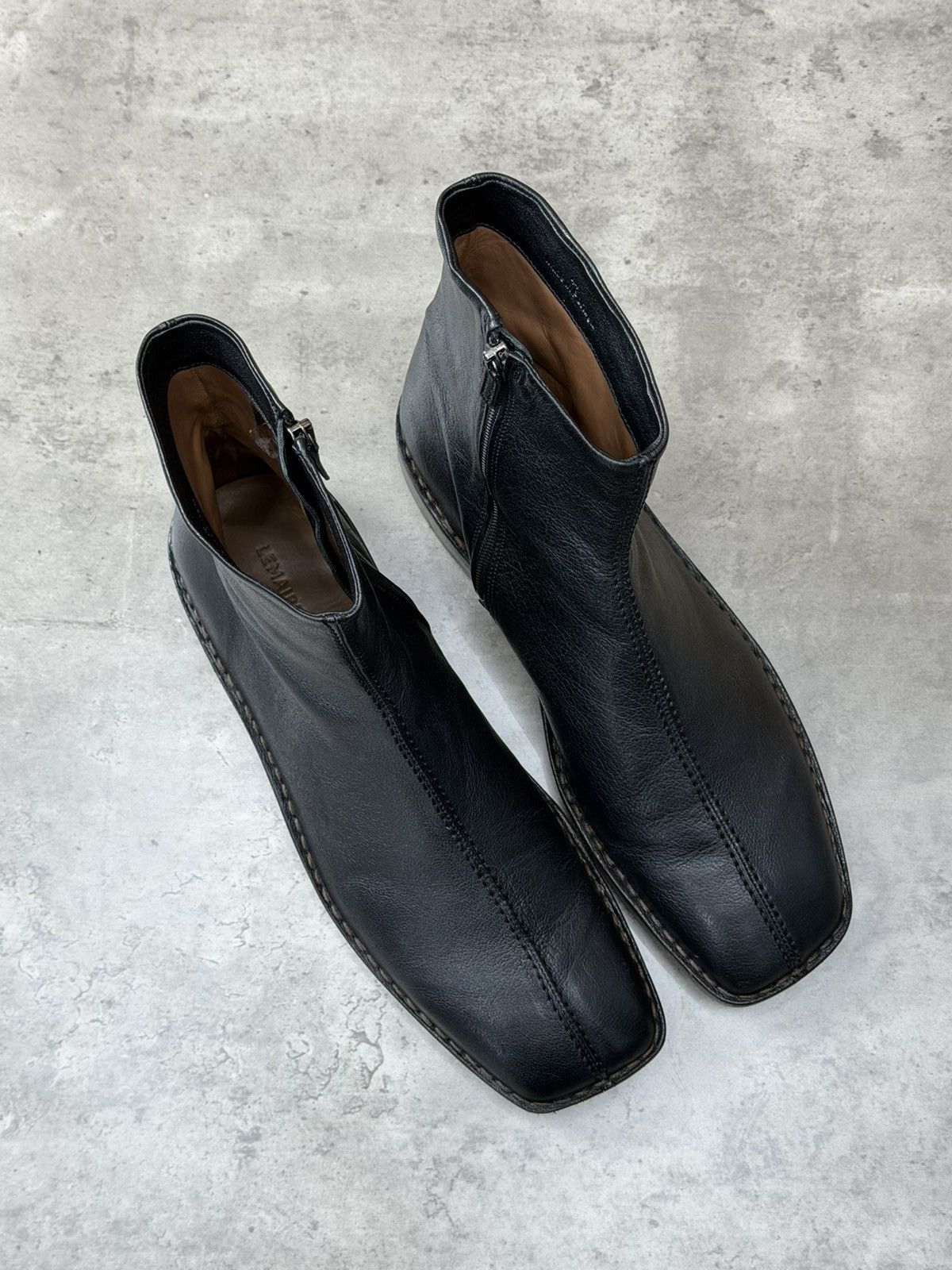 Lemaire Lemaire Piped Zipped Boots Size 44 Size US 11 / EU 44 - 12 Thumbnail
