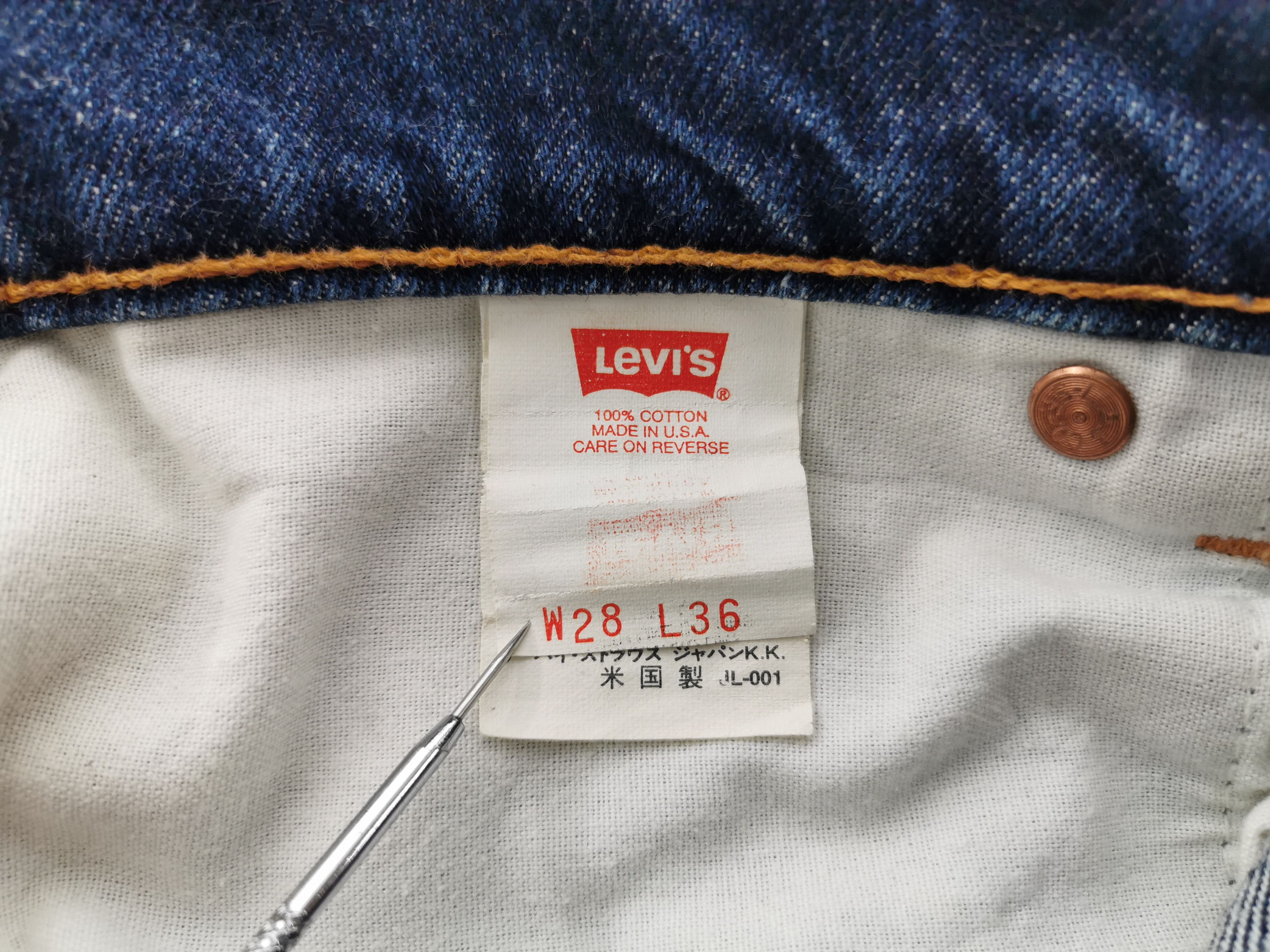 Levi's Vintage Levis Lot 519 Denim Jeans Made In USA Size 28/28x36 Size US 28 / EU 44 - 9 Thumbnail
