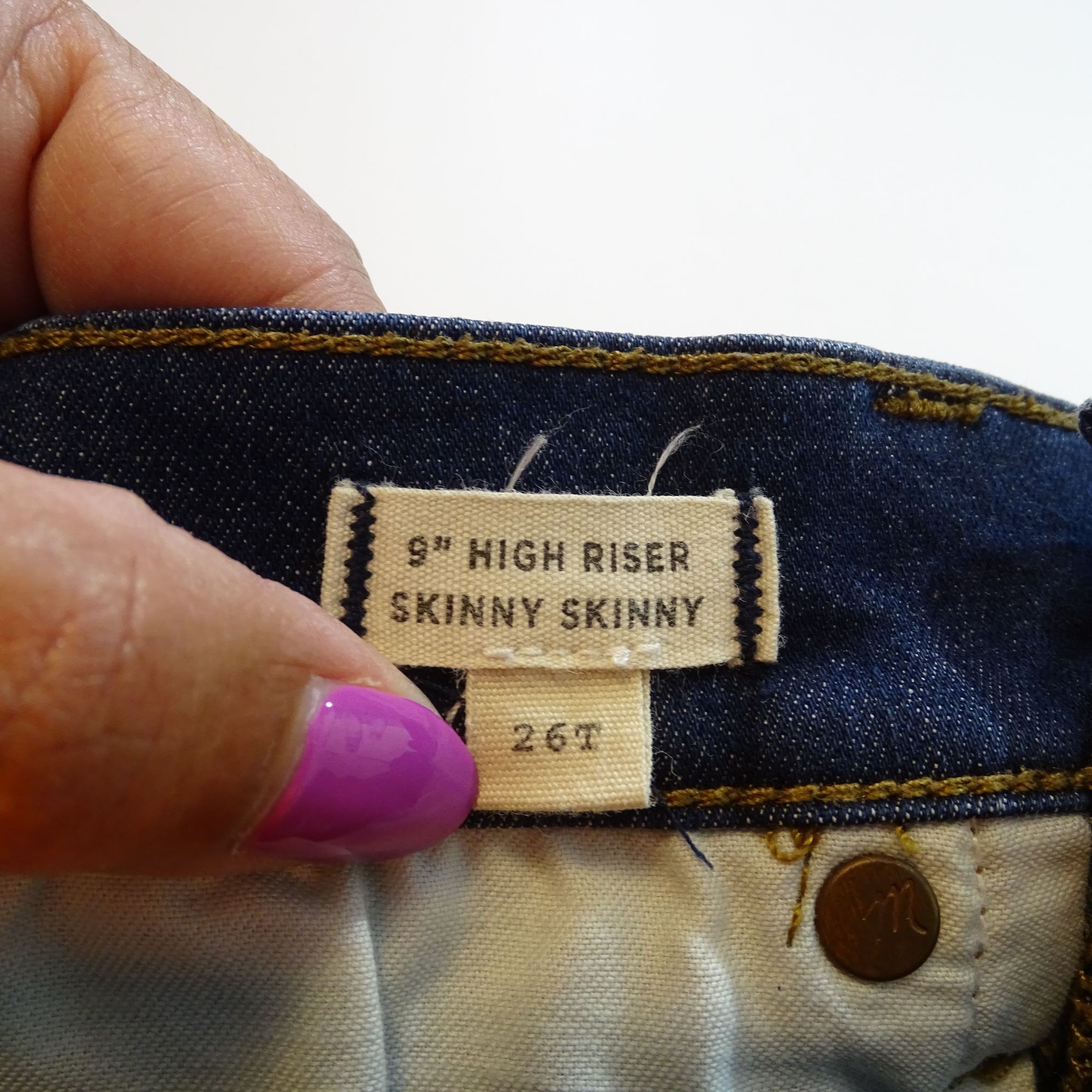 Madewell Madewell 9" High Rise Skinny Skinny Jeans Size 26 TALL Size 26" / US 2 / IT 38 - 7 Thumbnail