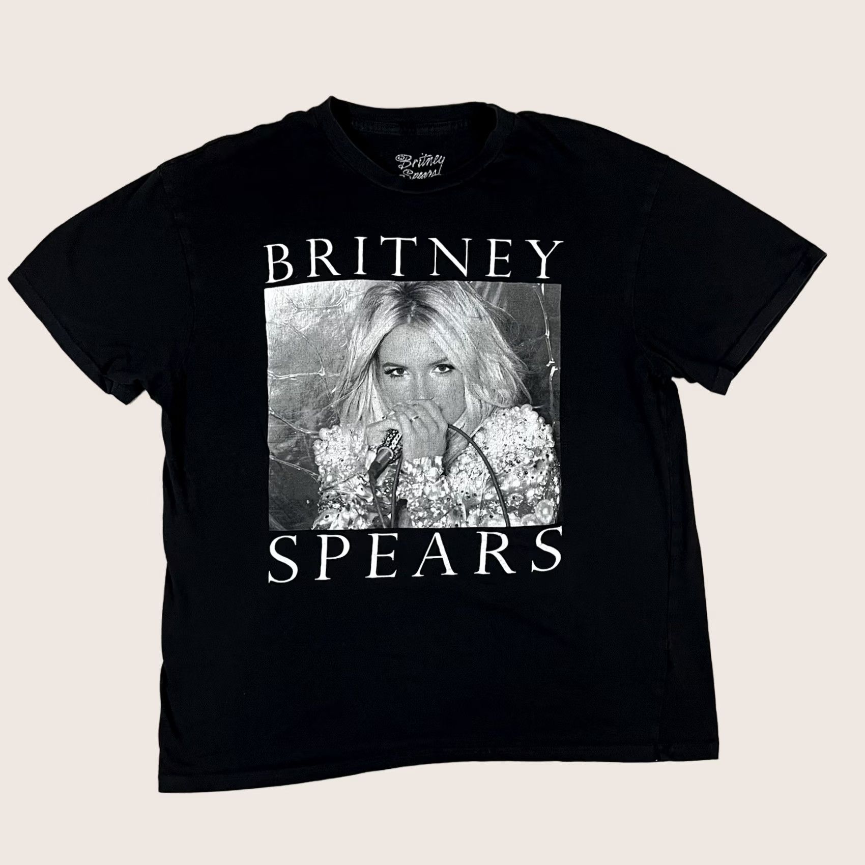 Vintage Britney Spears Shirt Mens L Black Graphic Print 90s Music Pop T-Shirt Short Sleeve Crew Neck Regular Fit Size US L / EU 52-54 / 3 - 1 Thumbnail