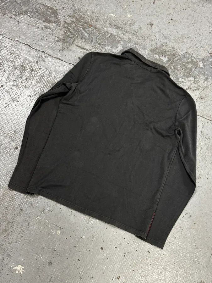 Prada 2000s Prada Linea Rossa Grey Classic Longsleeve Polo Size US S / EU 44-46 / 1 - 6 Thumbnail