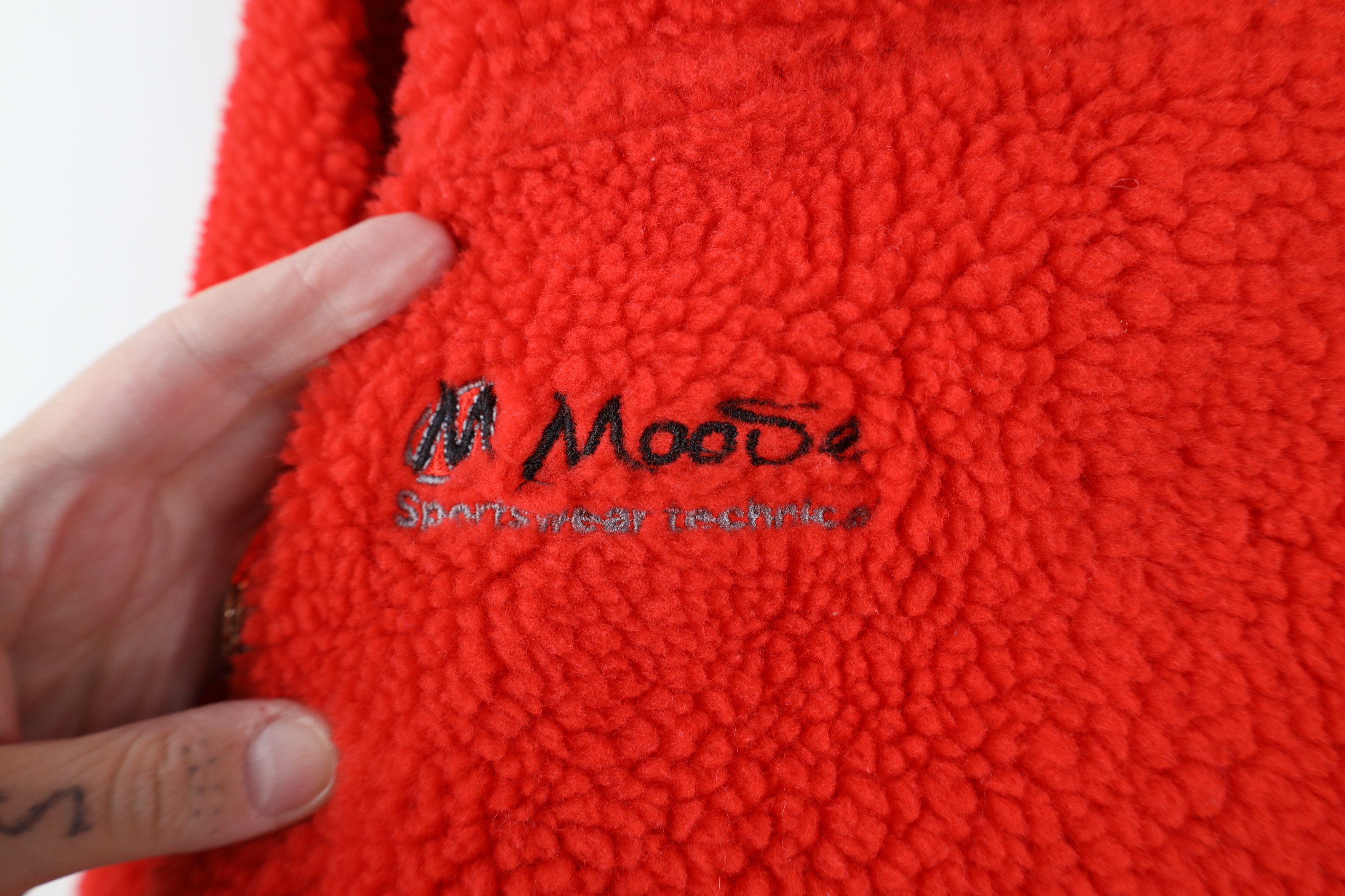 Vintage Vintage 90s Streetwear Deep Pile Fleece Zip Jacket Red Size US XXL / EU 58 / 5 - 4 Thumbnail