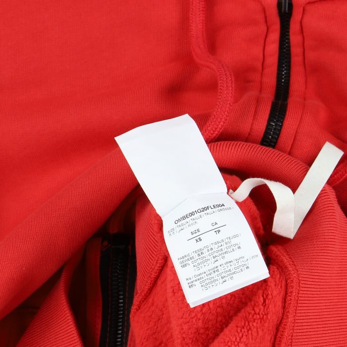 OffWhite Red Baggage Tape Arrows Zip Hoodie Grailed