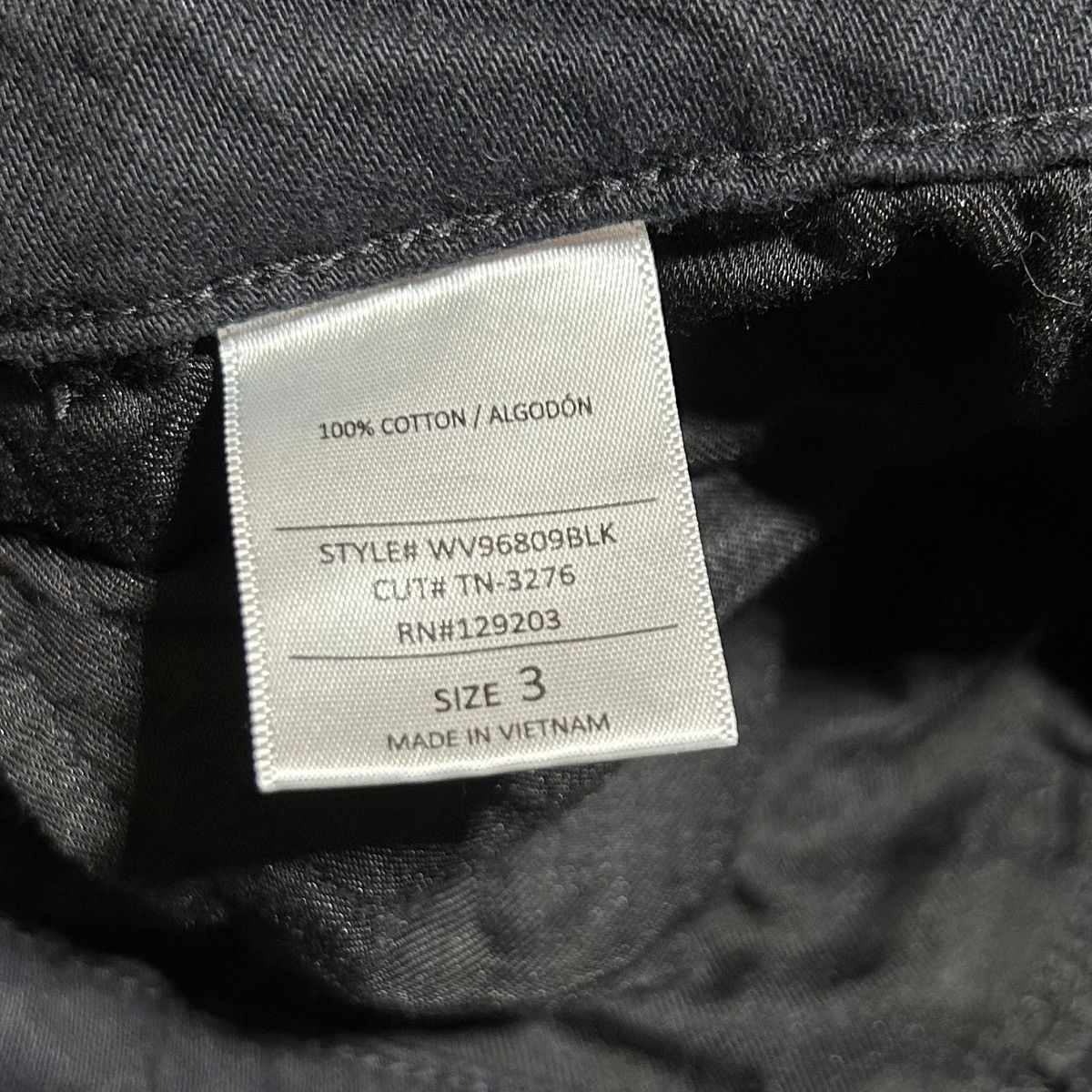 Fashion Nova Fashion Nova Wide Leg Black Jeans Denim Frayed Hem Size 3 Size 24" / US 00 / IT 34 - 3 Thumbnail