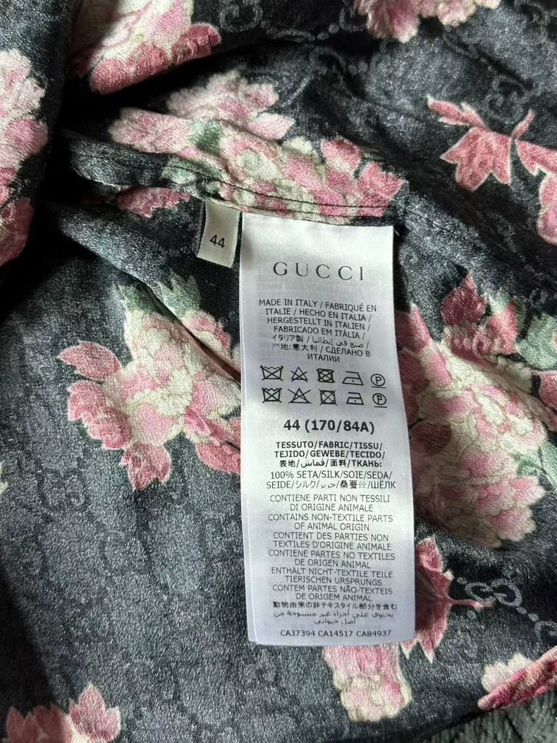 Gucci Gucci Full-print dark-patterned short-sleeved shirt Size US S / EU 44-46 / 1 - 4 Thumbnail