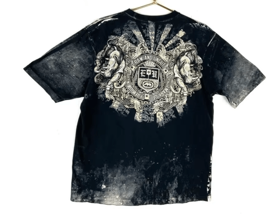 Japanese Brand Print Washed Cotton T Shirt Size US L / EU 52-54 / 3 - 9 Thumbnail