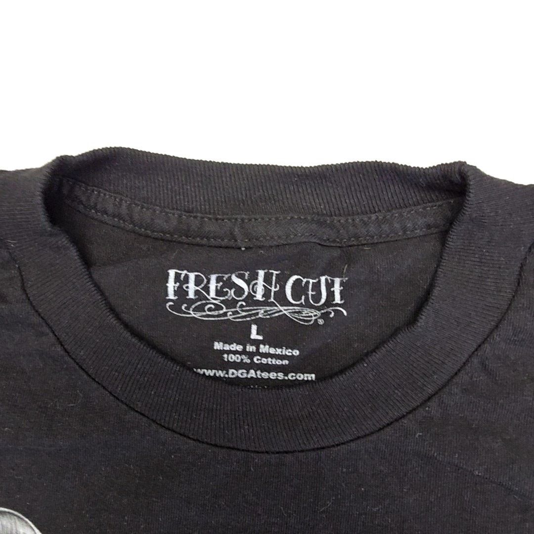Other Fresh Cut Barber Skull Tee Skeleton Barber Black L Shirt Size US L / EU 52-54 / 3 - 3 Thumbnail