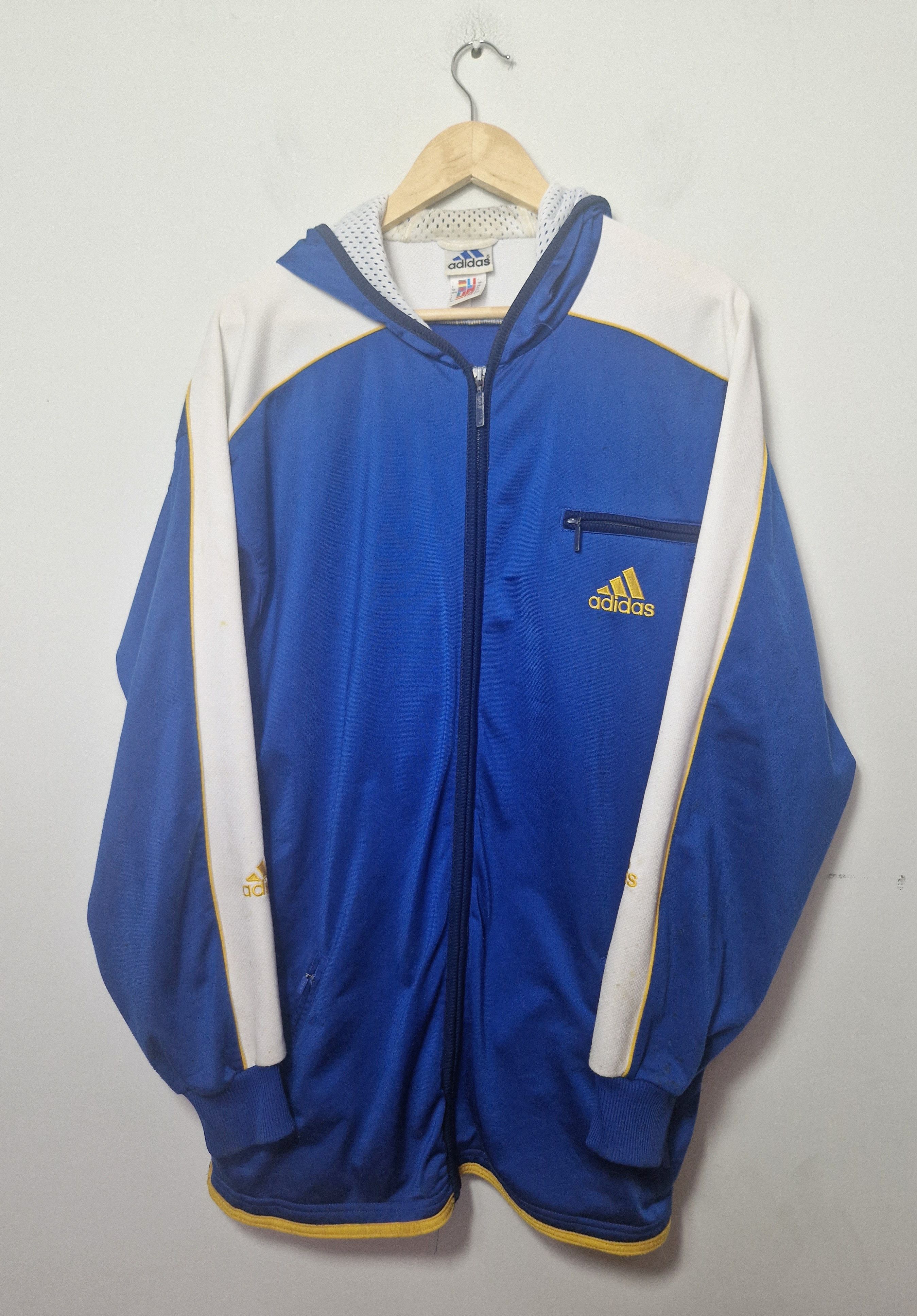 Adidas Adidas vintage 80s 90s track sweatshirt hoodie Size US XXL / EU 58 / 5 - 1 Thumbnail