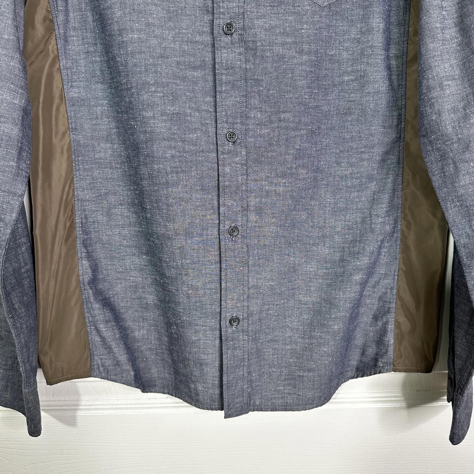 Allsaints NEW AllSaints Long Sleeve Button-Up Shirt Blue Men’s S Size US S / EU 44-46 / 1 - 4 Thumbnail