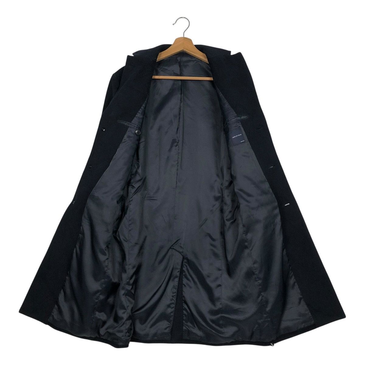Issey Miyake 🔥RICH BLACK VINTAGE WOOL LONG JACKET SHIPS JET BLUE JAPAN Size US M / EU 48-50 / 2 - 15 Thumbnail