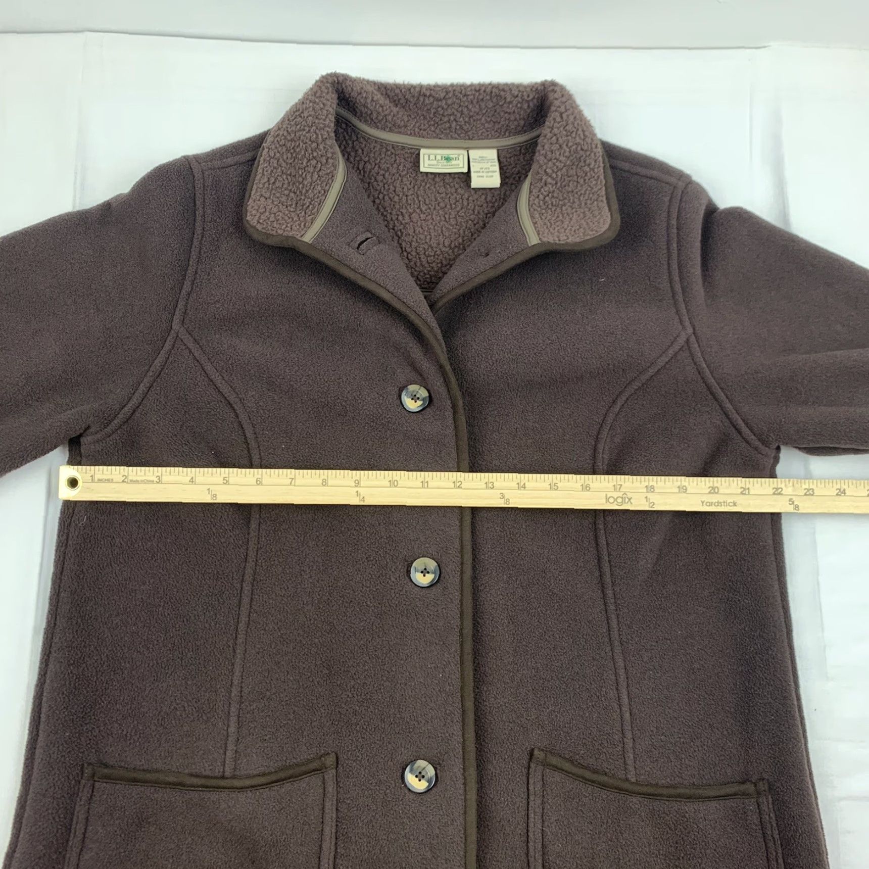 Vintage VINTAGE L.L. Bean Parka Jacket Womens Large Brown Button Up Heavy Weight Collar Pockets Jacket Women Brown Parka Winter Fall Size L / US 10 / IT 46 - 6 Thumbnail