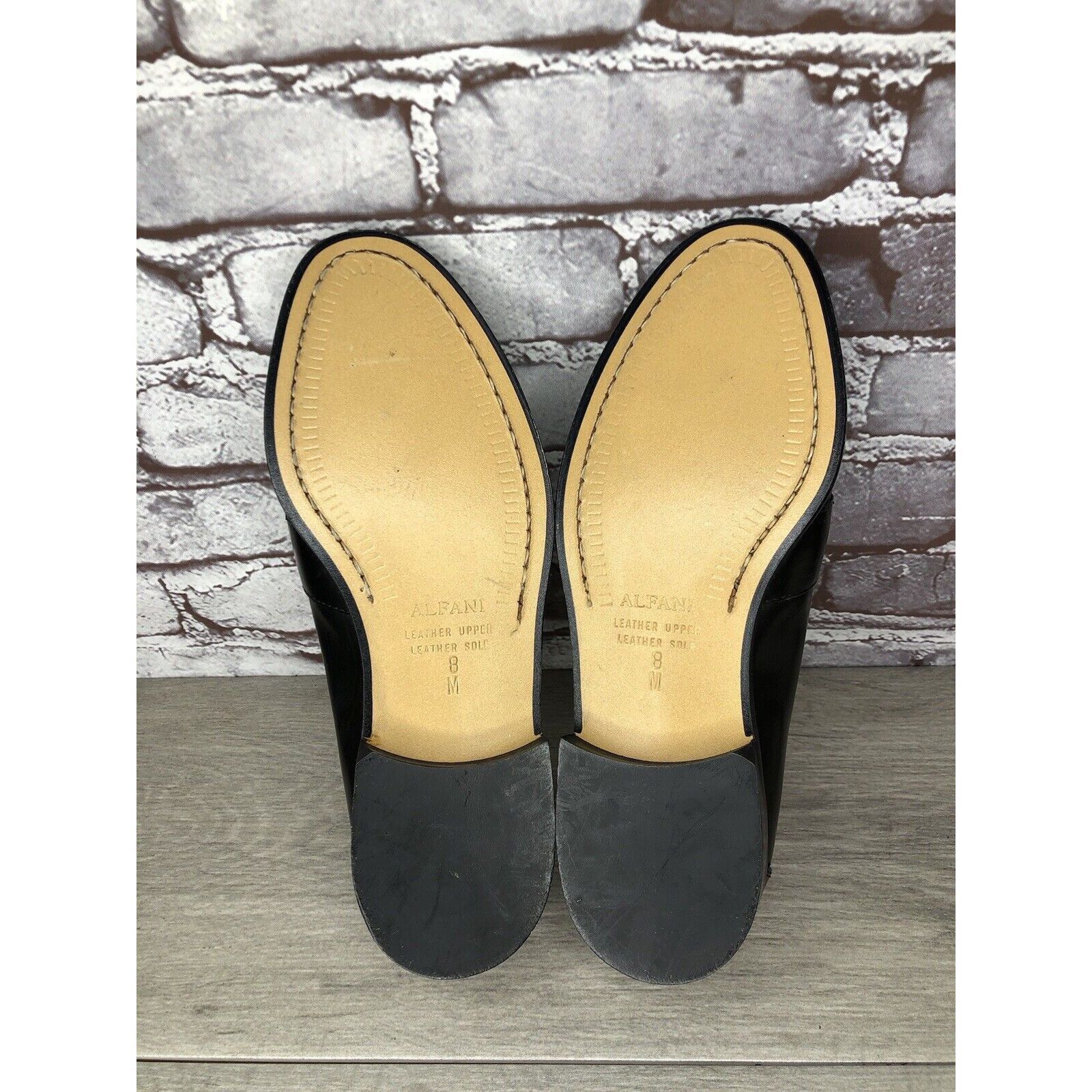 Alfani Alfani Black Leather Braided Tassel Loafers Italy Dress Shoe Size US 8 / EU 41 - 19 Thumbnail