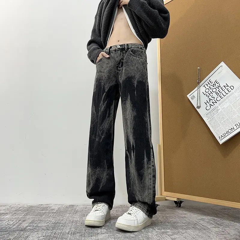 Japanese Brand × Jean Retro loose tie dye micro flared jeans Size US 32 / EU 48 - 6 Thumbnail