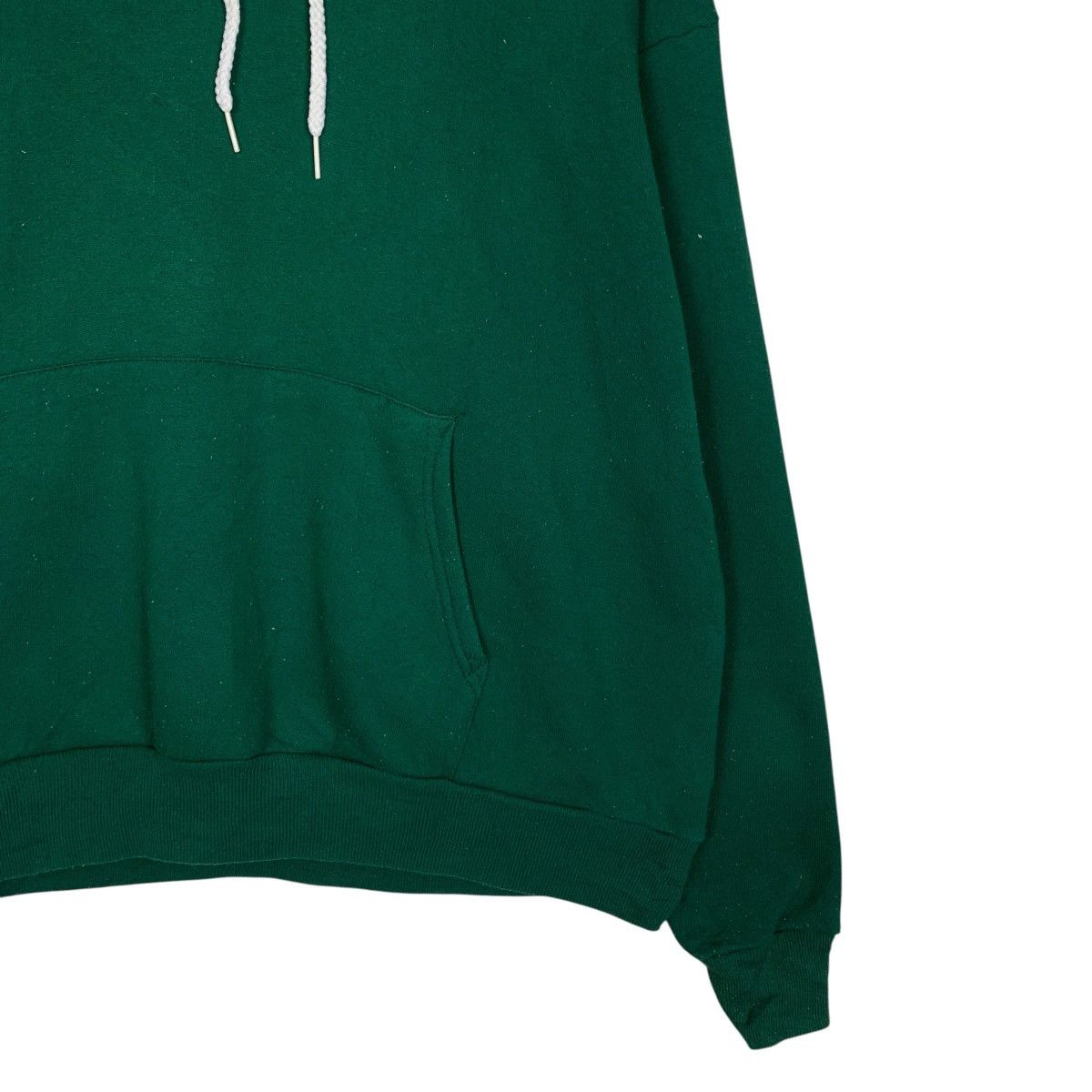 Vintage 90’s HANES Made in Usa Green Plain Hoodies #3556-C162 Size US XL / EU 56 / 4 - 6 Thumbnail