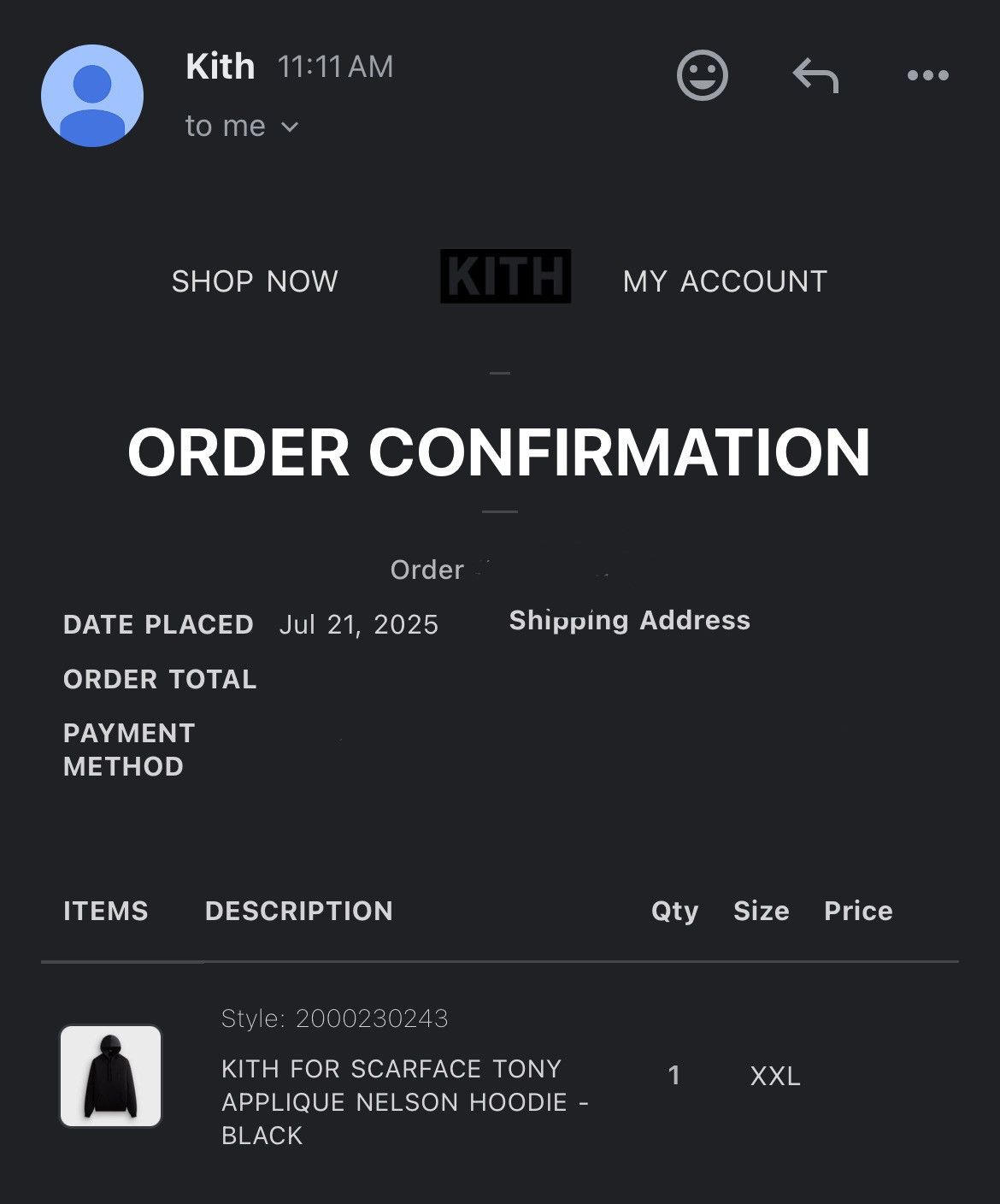 Kith KITH FOR SCARFACE TONY APPLIQUE NELSON HOODIE - BLACK Size US XXL / EU 58 / 5 - 2 Thumbnail